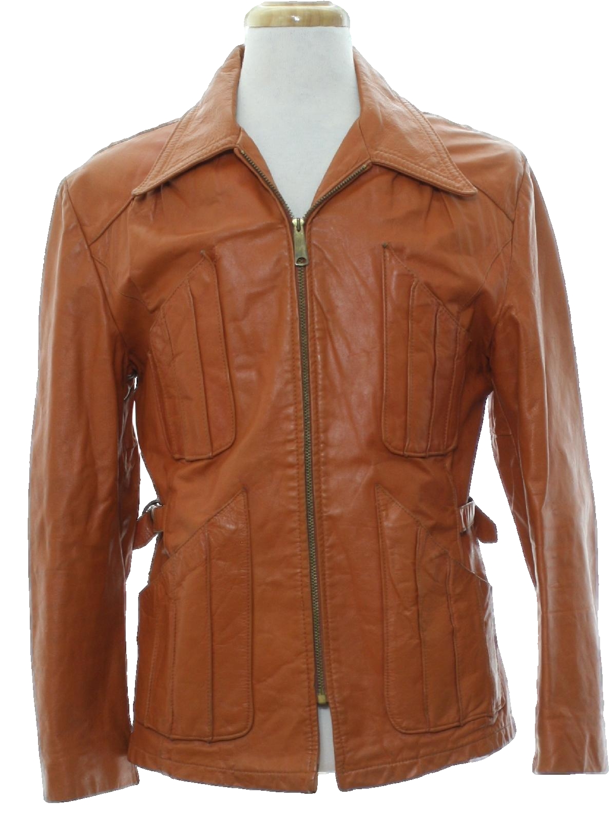 70's style men's deals leather jacket