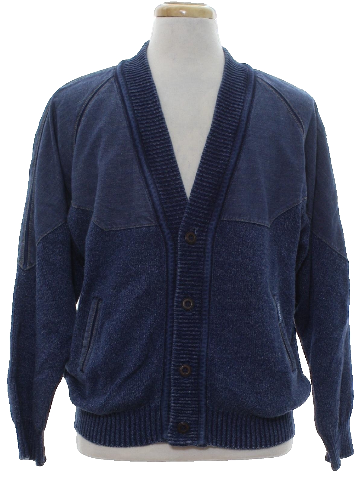 80s Jacket (Blue Willis): 80s -Blue Willis- Mens blue cotton denim and ...