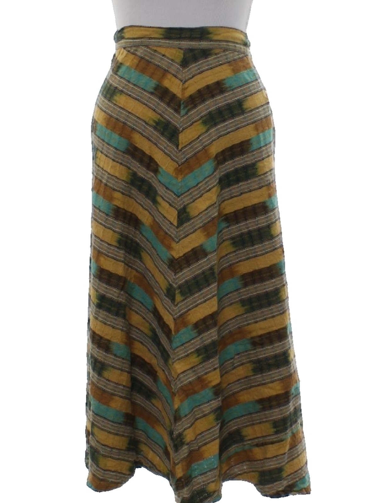 Seventies Fabric Label Hippie Skirt: 70s -Fabric Label- Womens light ...