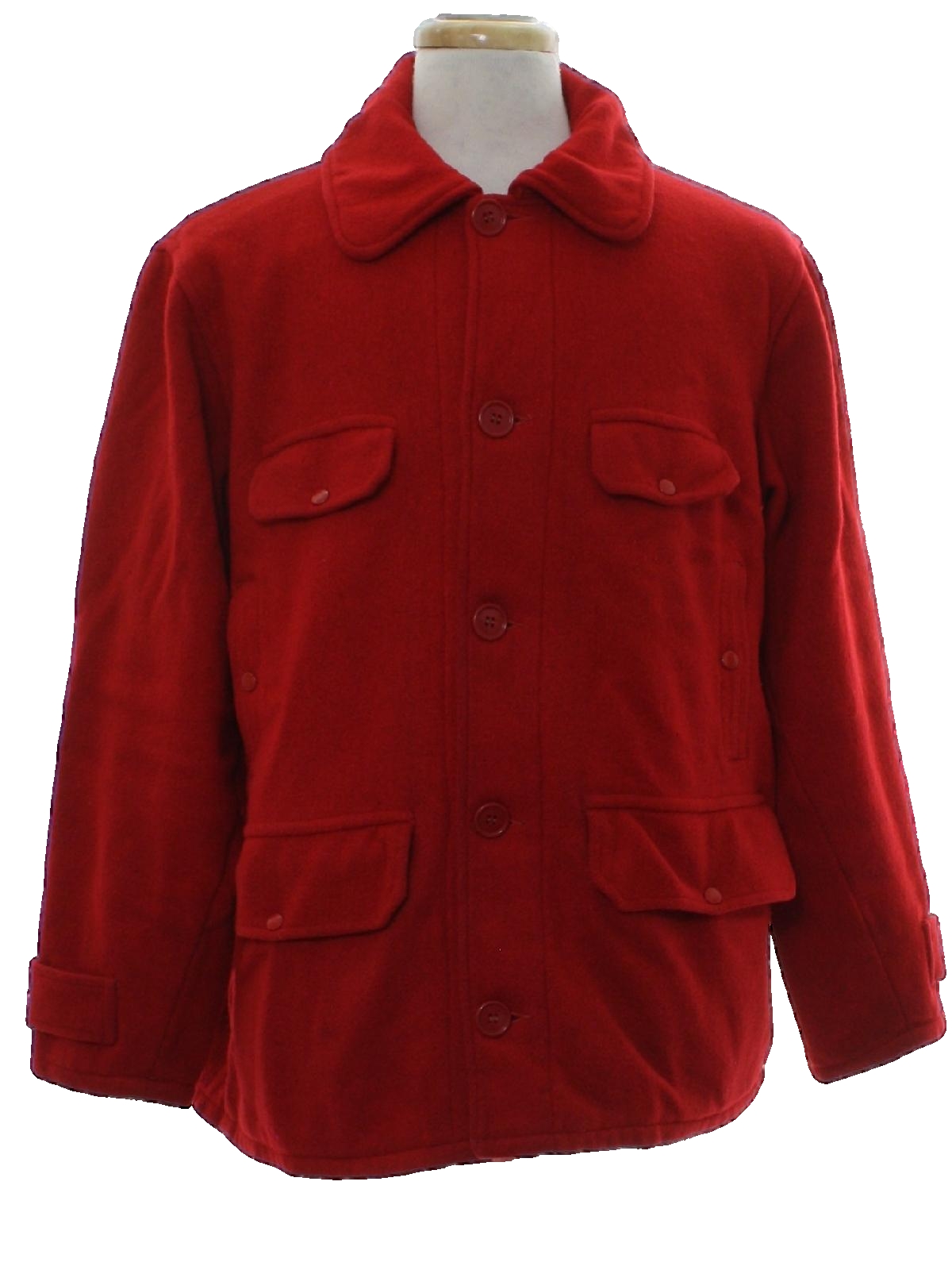 Retro 60s Jacket (Johnson) : 60s -Johnson- Mens red background wool ...