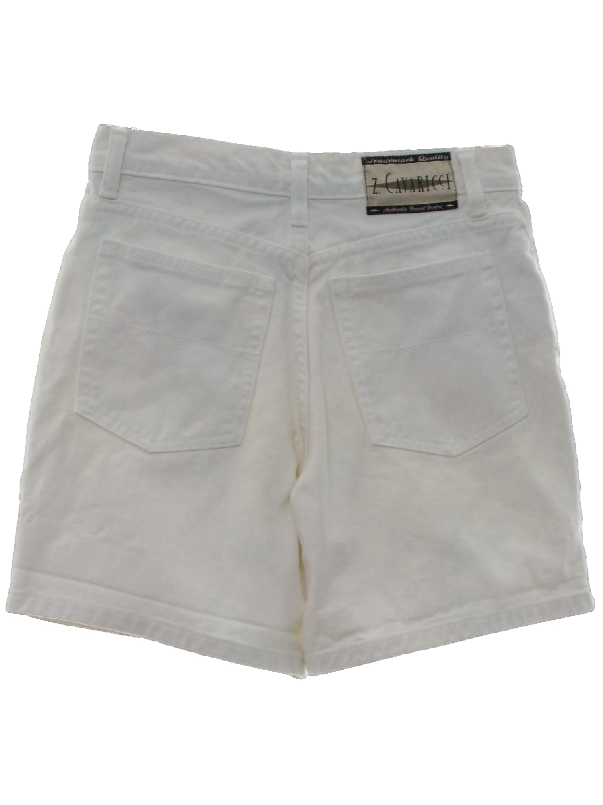 Vintage 80s Shorts: 80s -Z. Cavaricci- Womens white background cotton ...