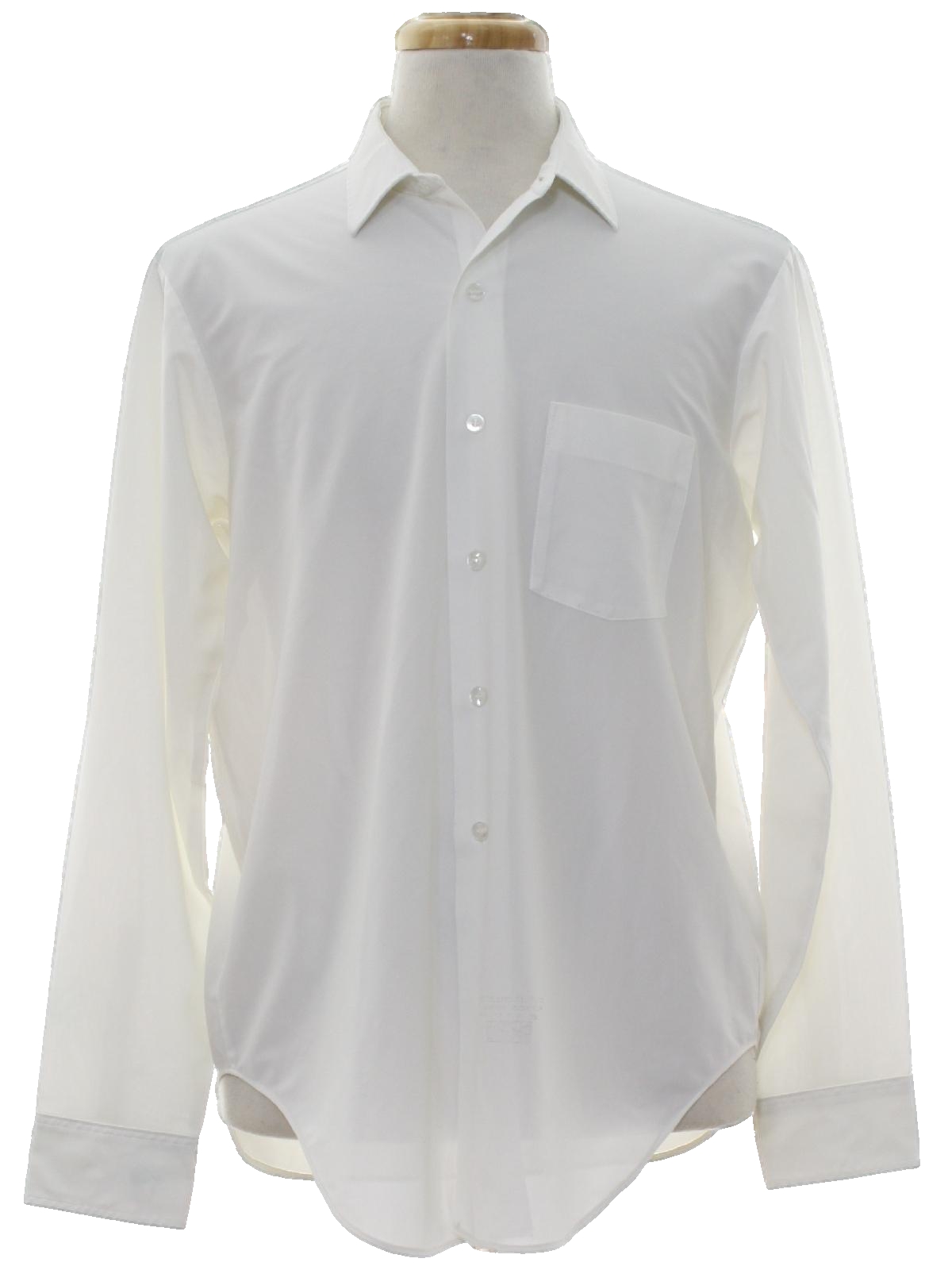 1960's Shirt (Arrow Dectolene): 60s -Arrow Dectolene- Mens white ...