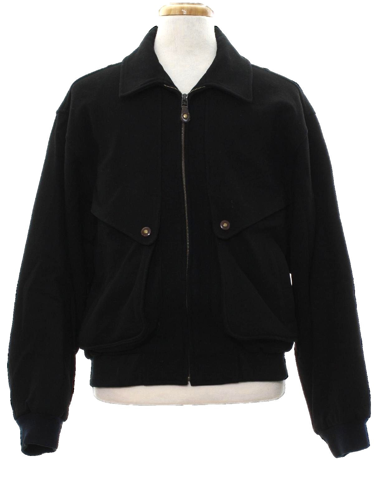 mens waist length wool jacket