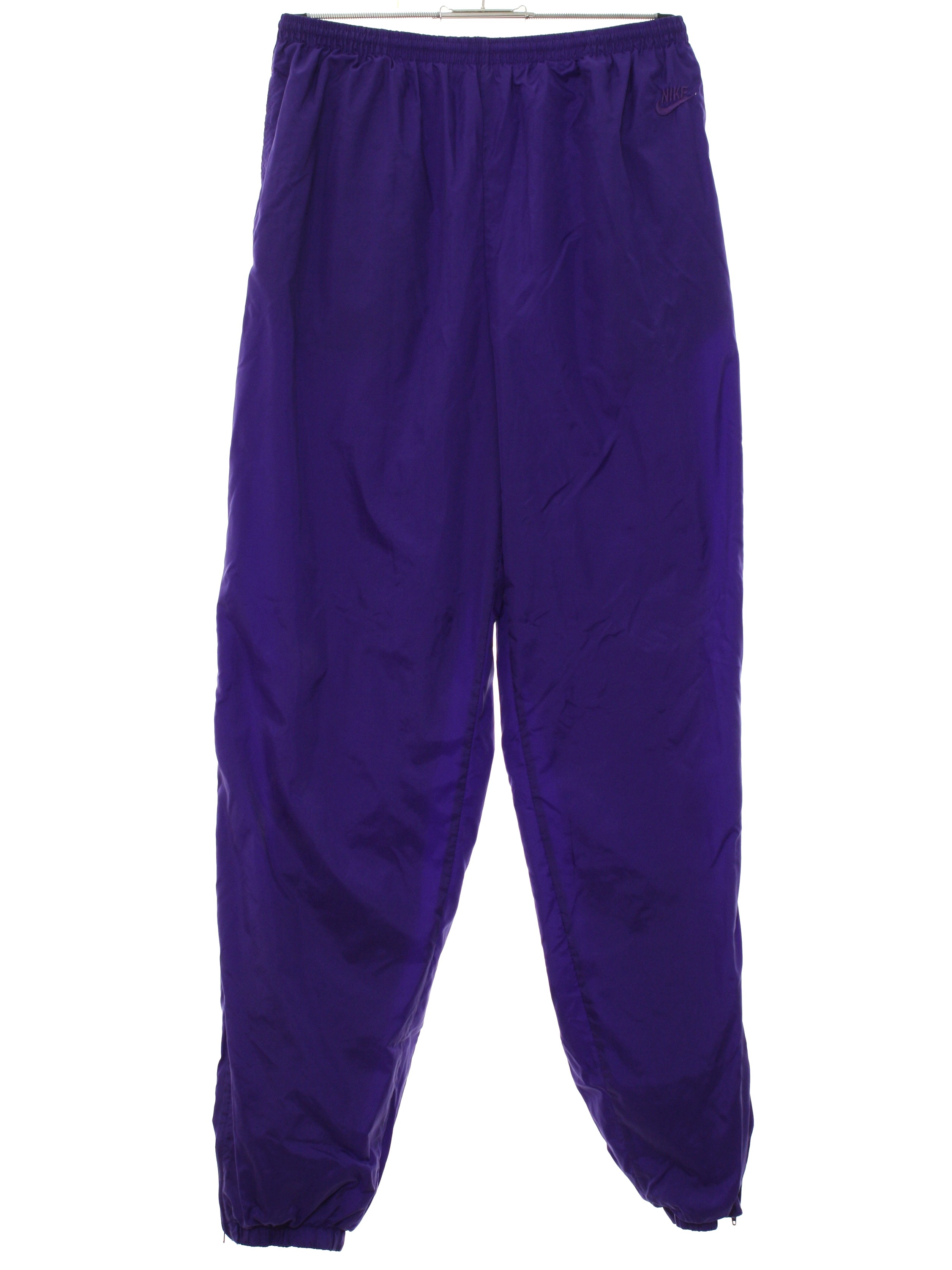 Retro 1980's Pants (Nike) : Late 80s -Nike- Unisex purple background ...