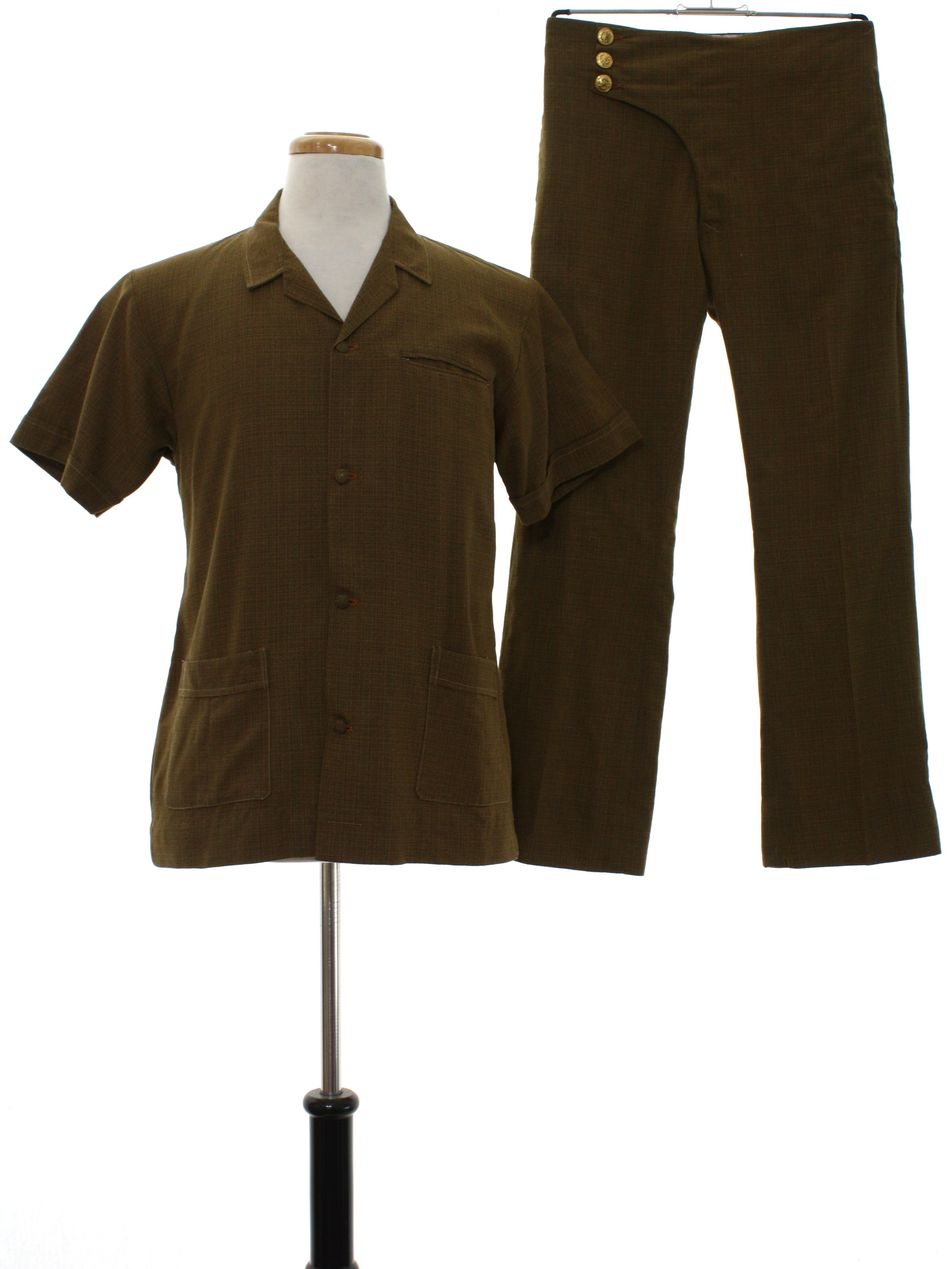 Download Sixties Home Sewn Suit: 60s -Home Sewn- Mens brown with ...