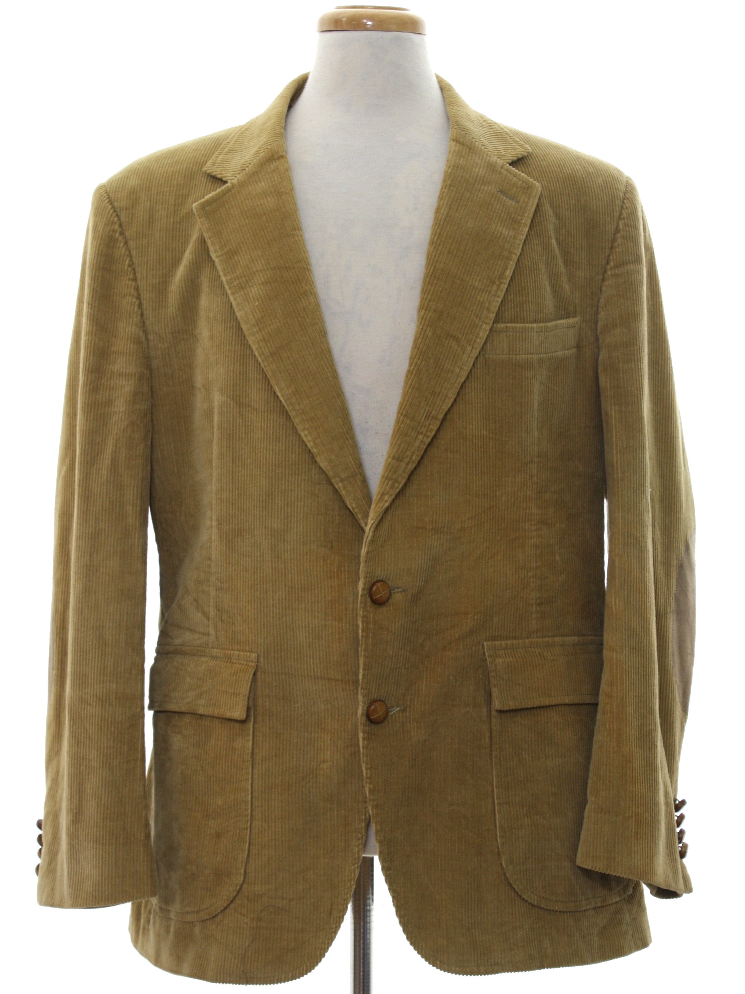 1980's Retro Jacket: 80s -Neil Martin- Mens camel colored background ...