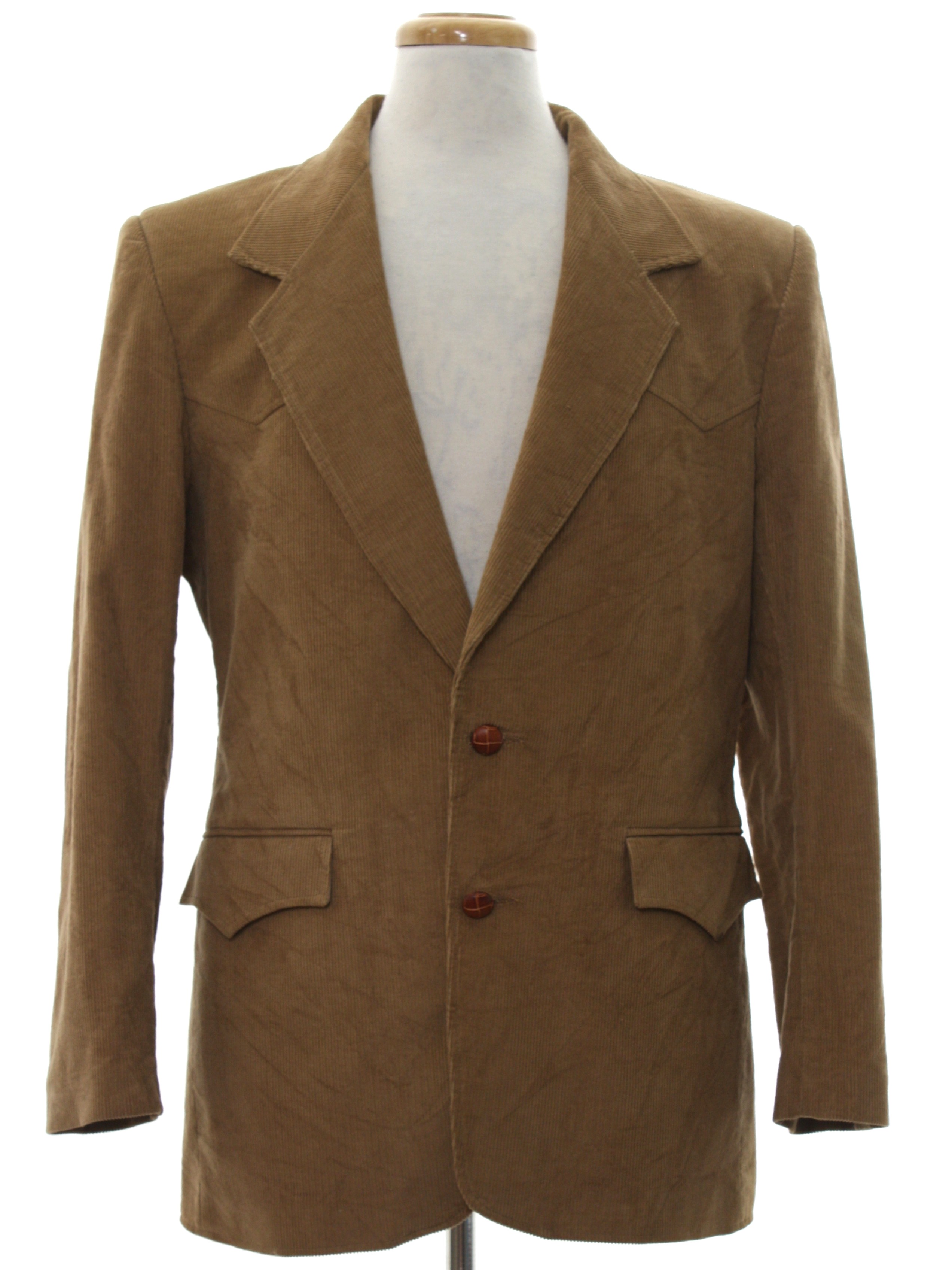 Eighties Vintage Jacket: 80s -Pioneer Wear- Mens dark tan background ...