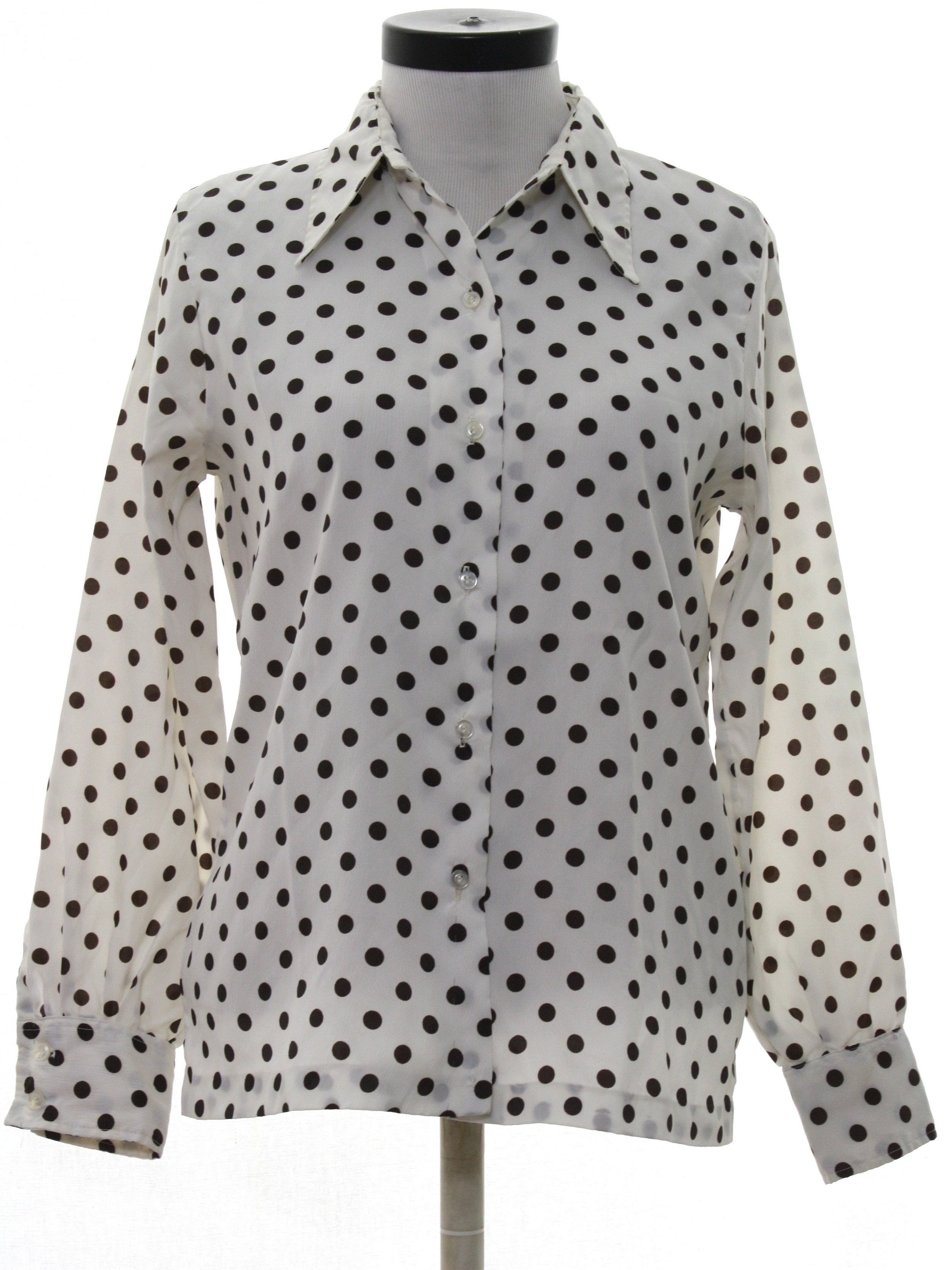 70s Print Disco Shirt (Montgomery Ward): 70s -Montgomery Ward- Womens ...