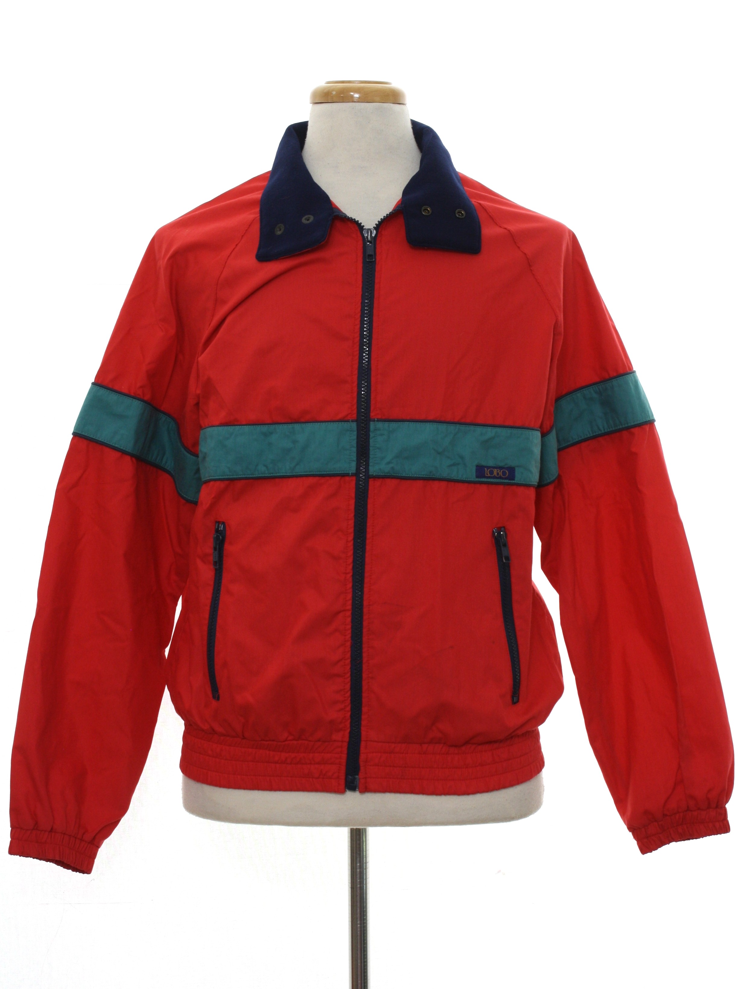 1980's Vintage Pen West Jacket: 80s -Pen West- Mens red background ...