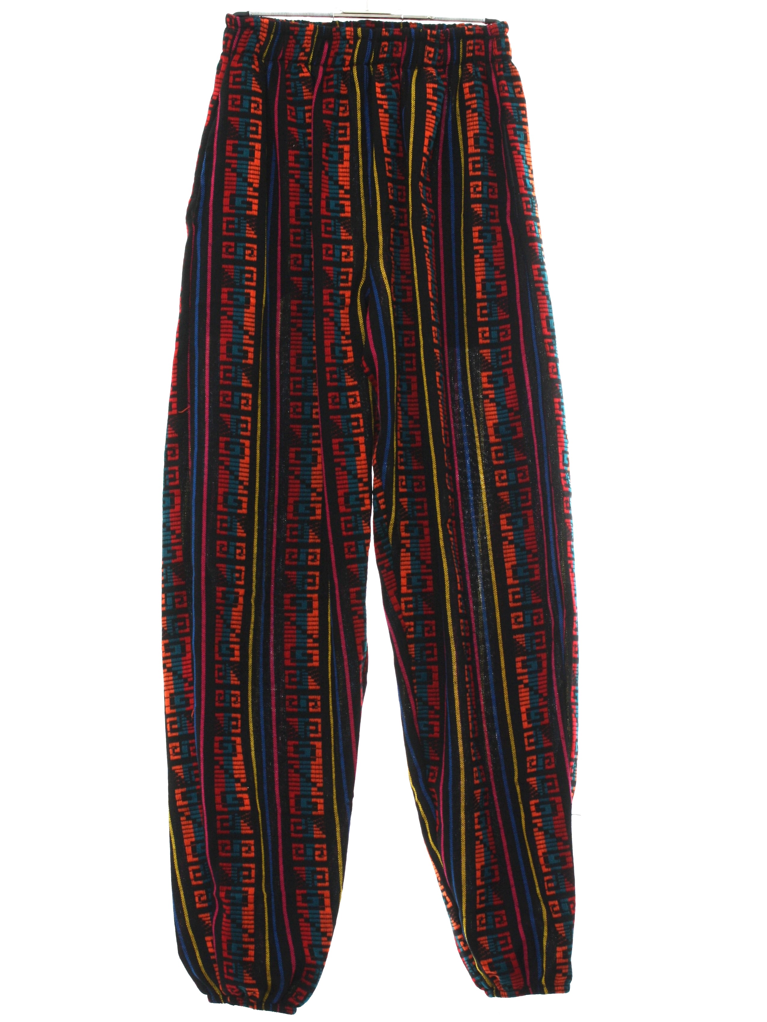 Retro Eighties Pants: 80s Style (made recently) -Home Sewn- Mens black ...