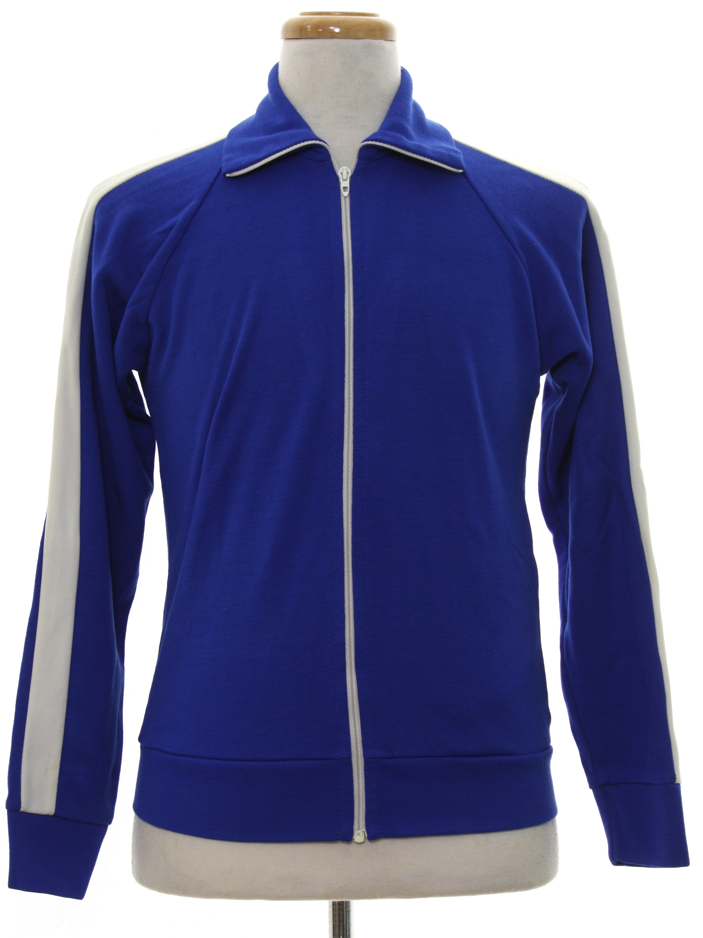1970's Retro Jacket: 70s -Sport Casuals- Mens royal blue background ...