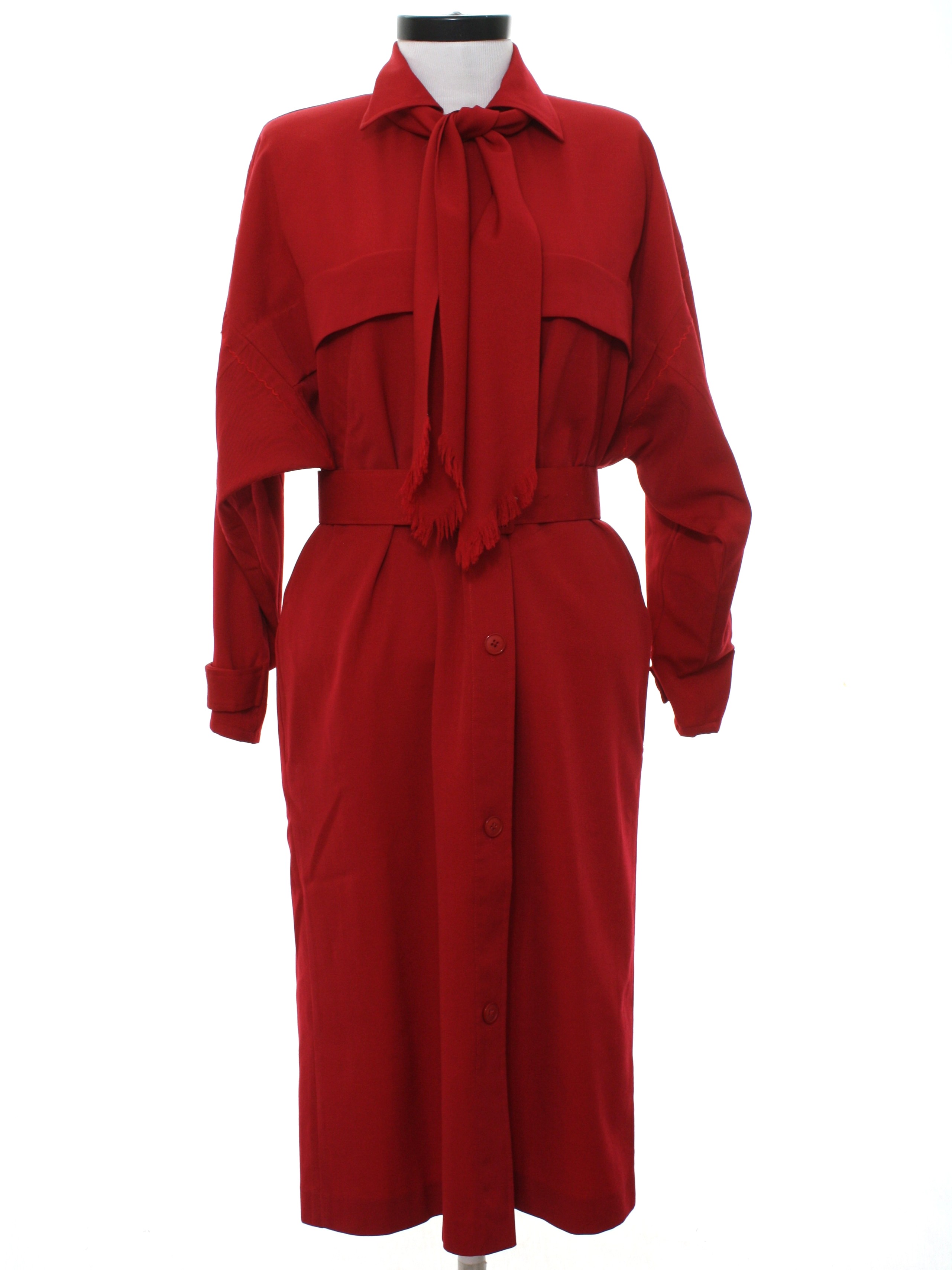 Eighties Vintage Dress: 80s -Teri Jon by Rickie Freeman- Womens red ...