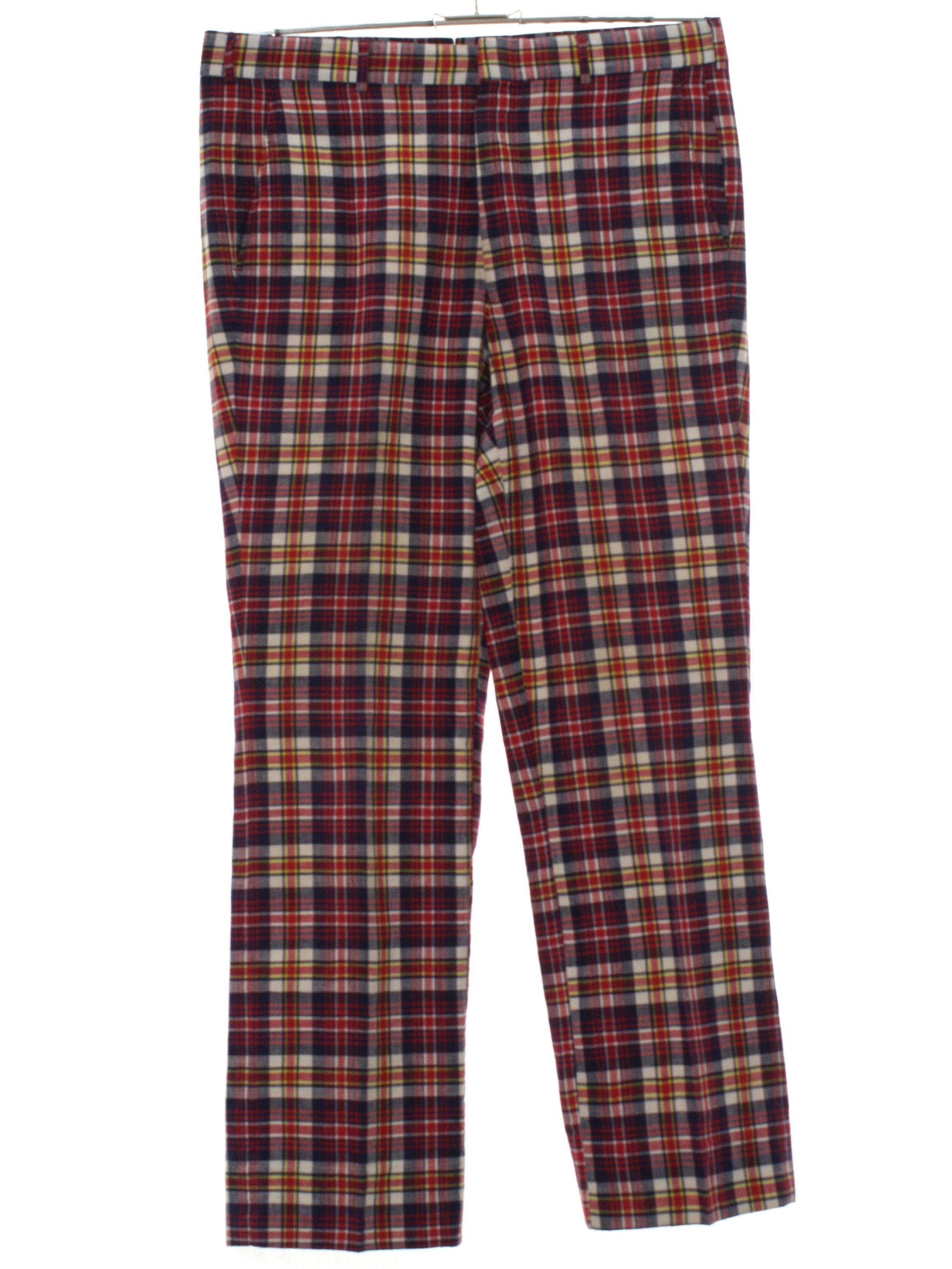 Red plaid deals golf pants