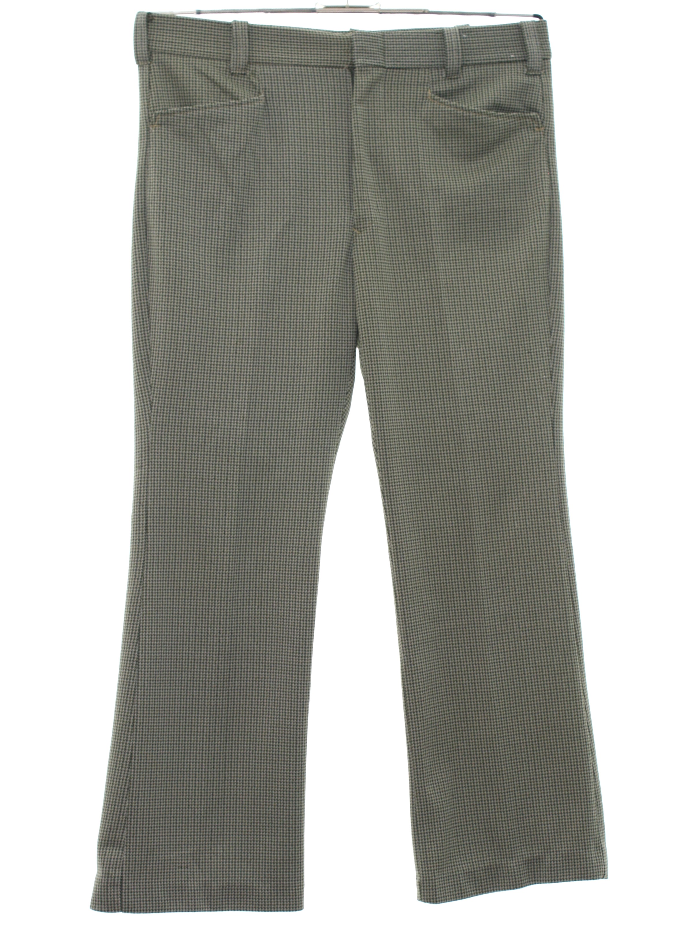 1970s Vintage Flared Pants / Flares: 70s -Missing Label- Mens white ...