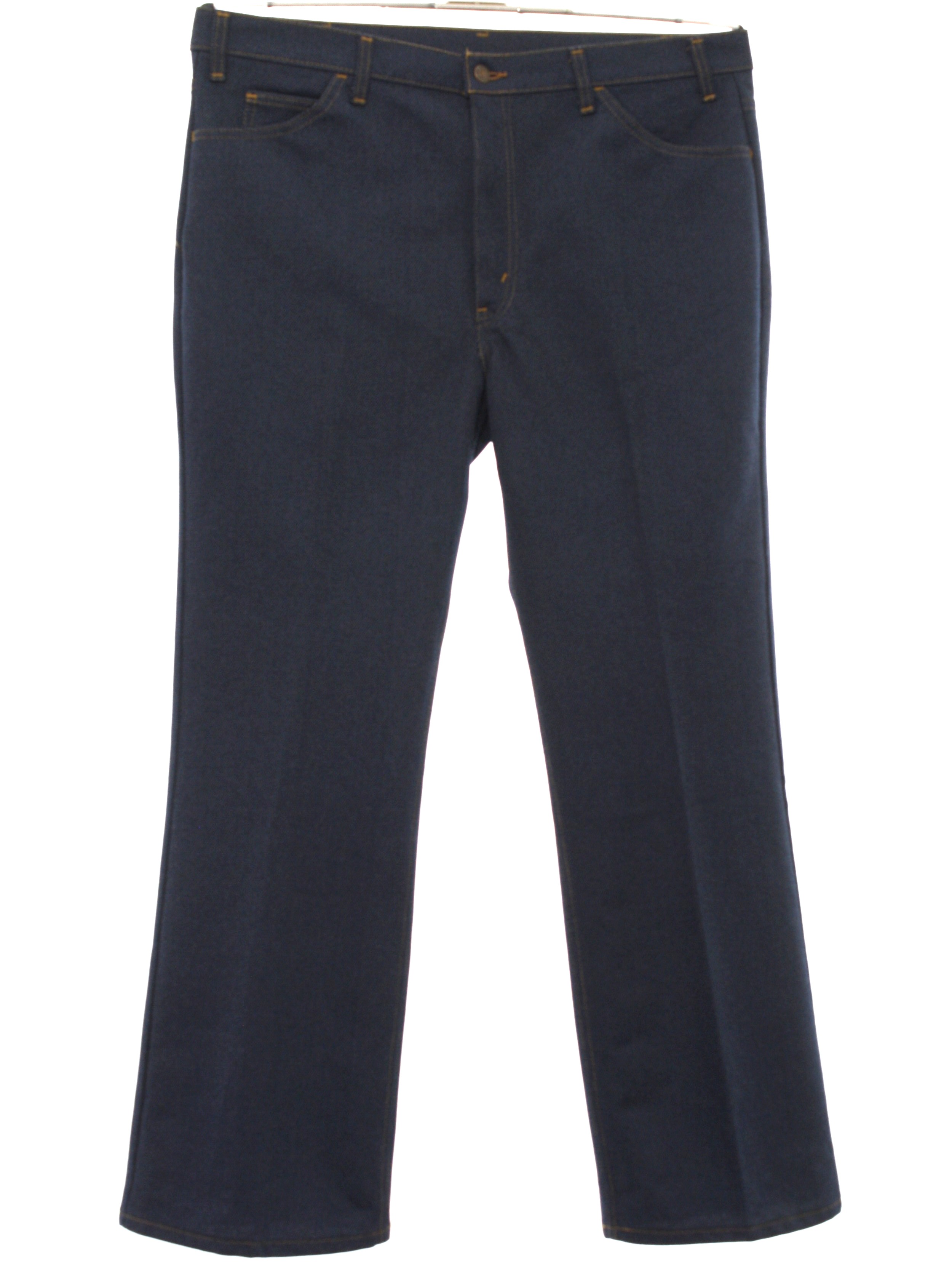 Levi 1970s Vintage Flared Pants / Flares: 70s -Levi- Mens dark blue ...