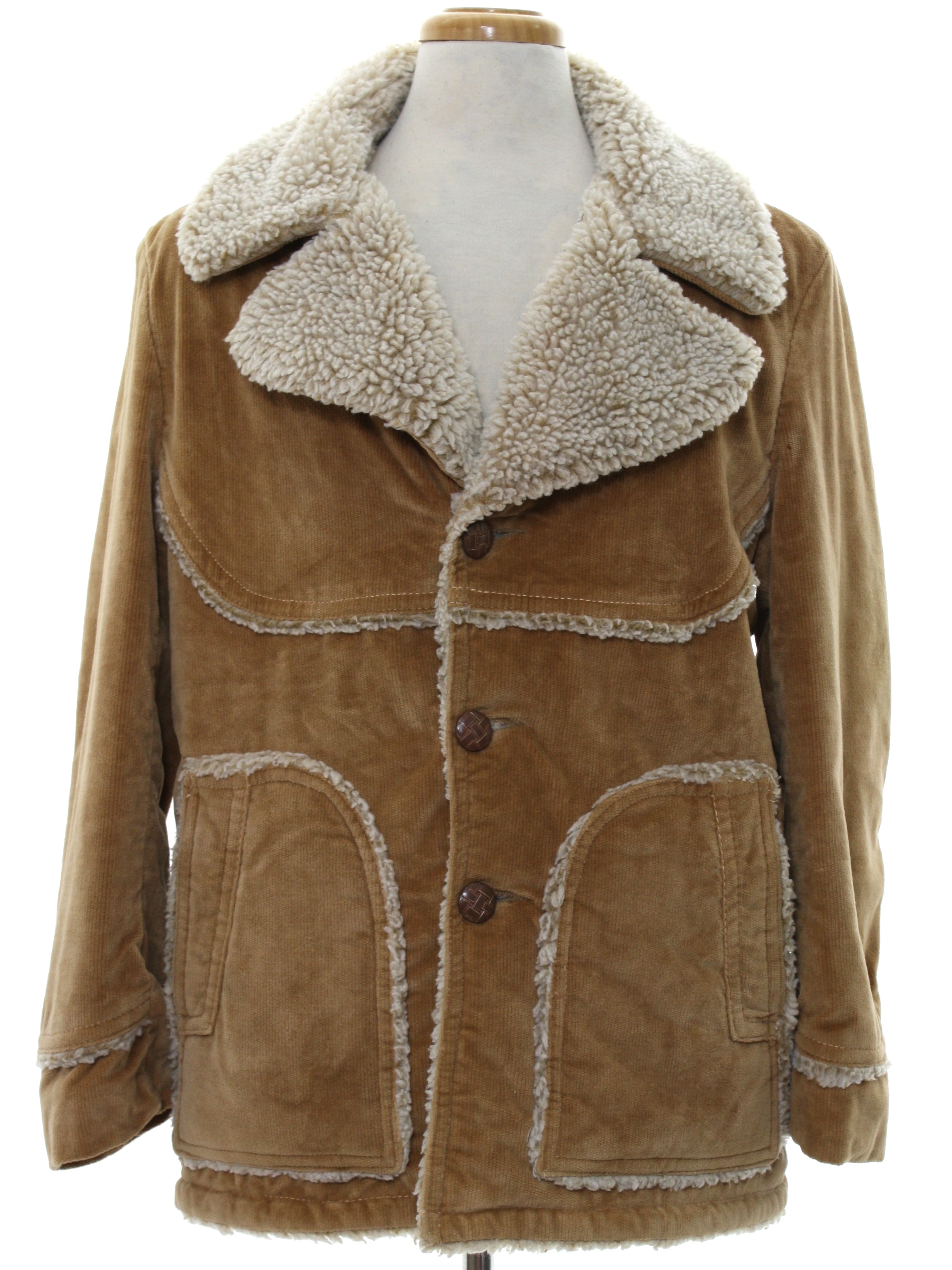 Vintage Grais Seventies Jacket: 70s -Grais- Mens soft light brown ...