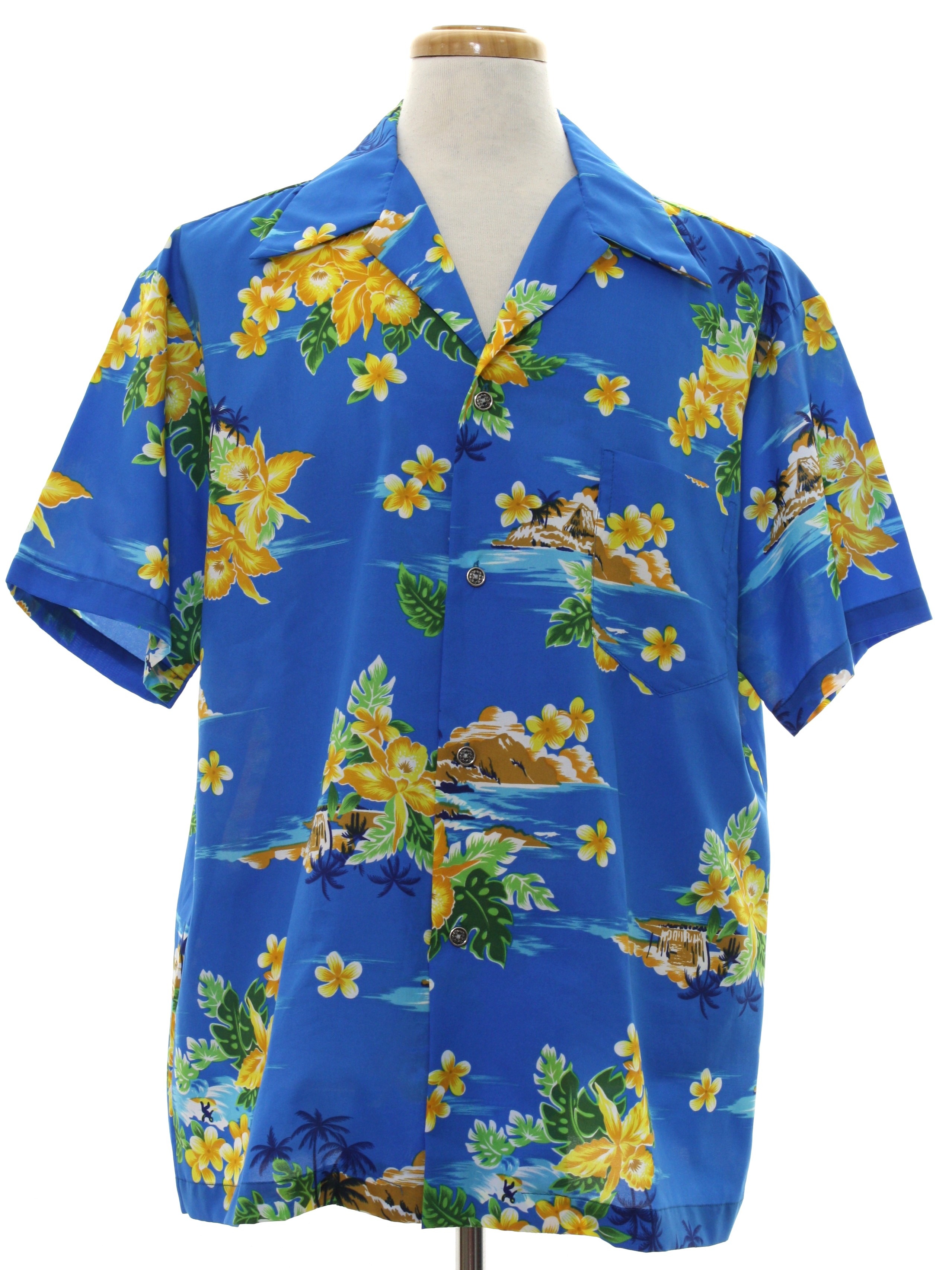 1970's Vintage Made in Hawaii Hawaiian Shirt: 70s -Made in Hawaii- Mens ...