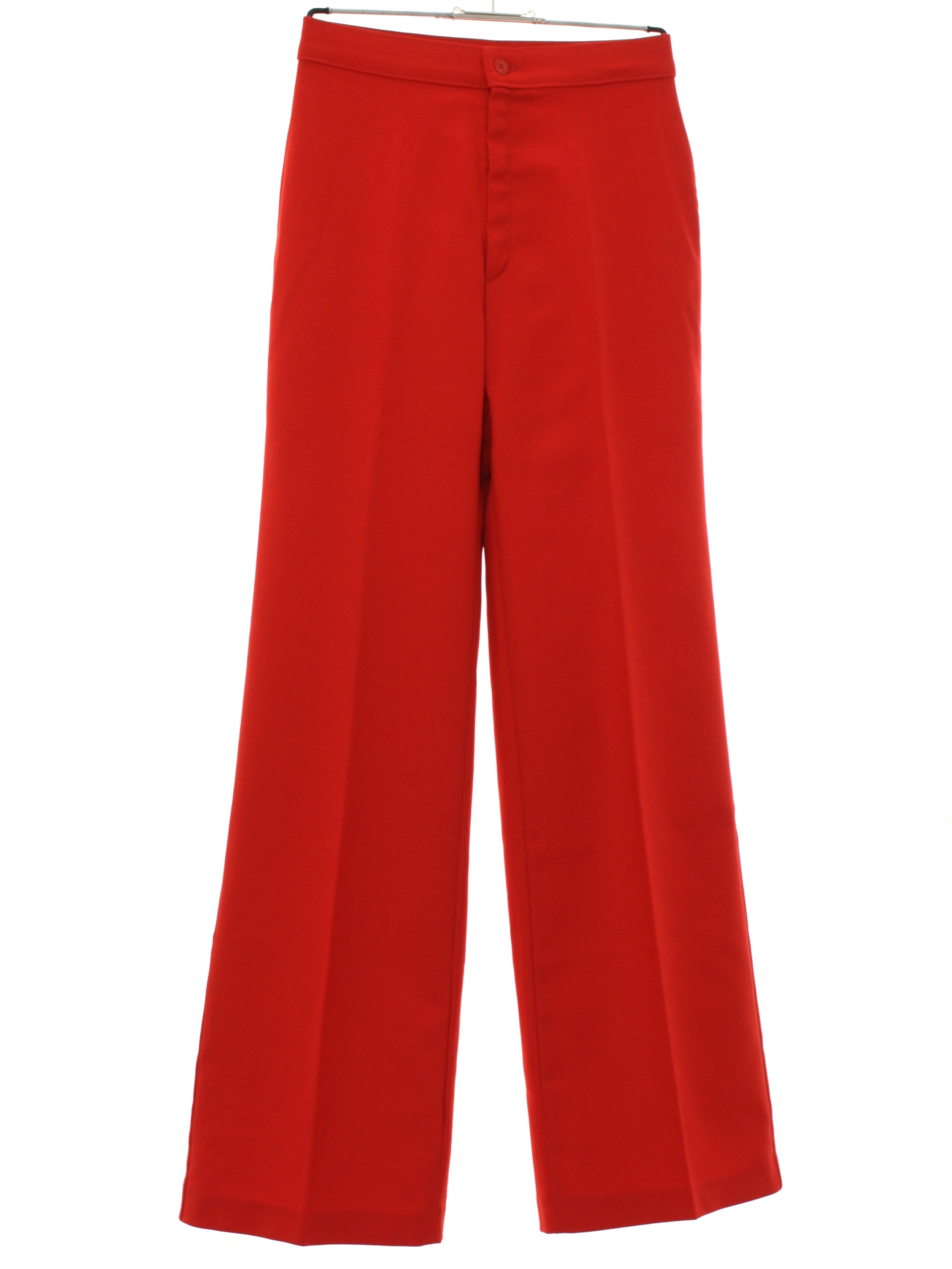 Seventies Vintage Bellbottom Pants: 70s -Levis- Womens red polyester ...