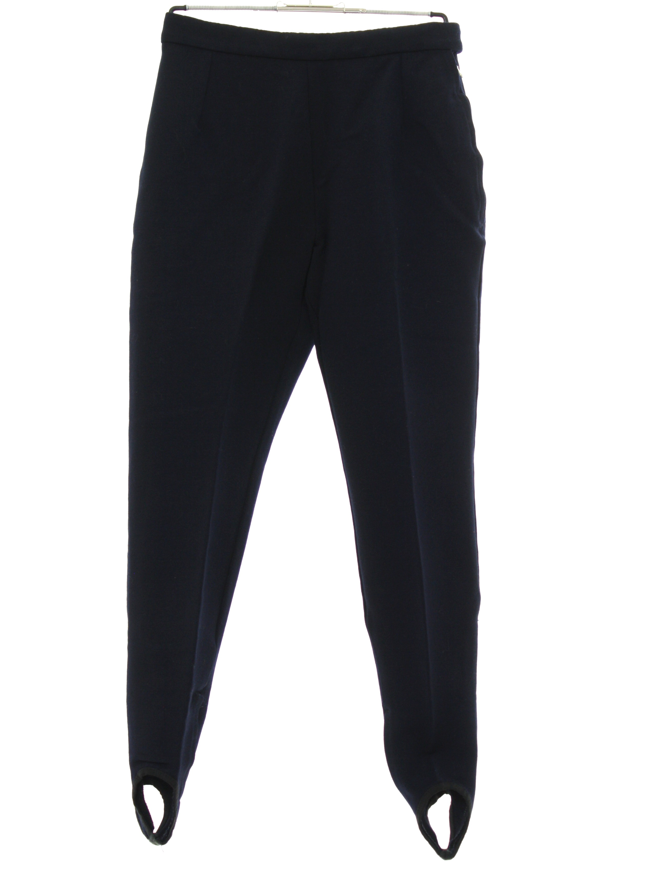 Retro 1960s Pants: 60s -Made In Austria- Womens navy blue