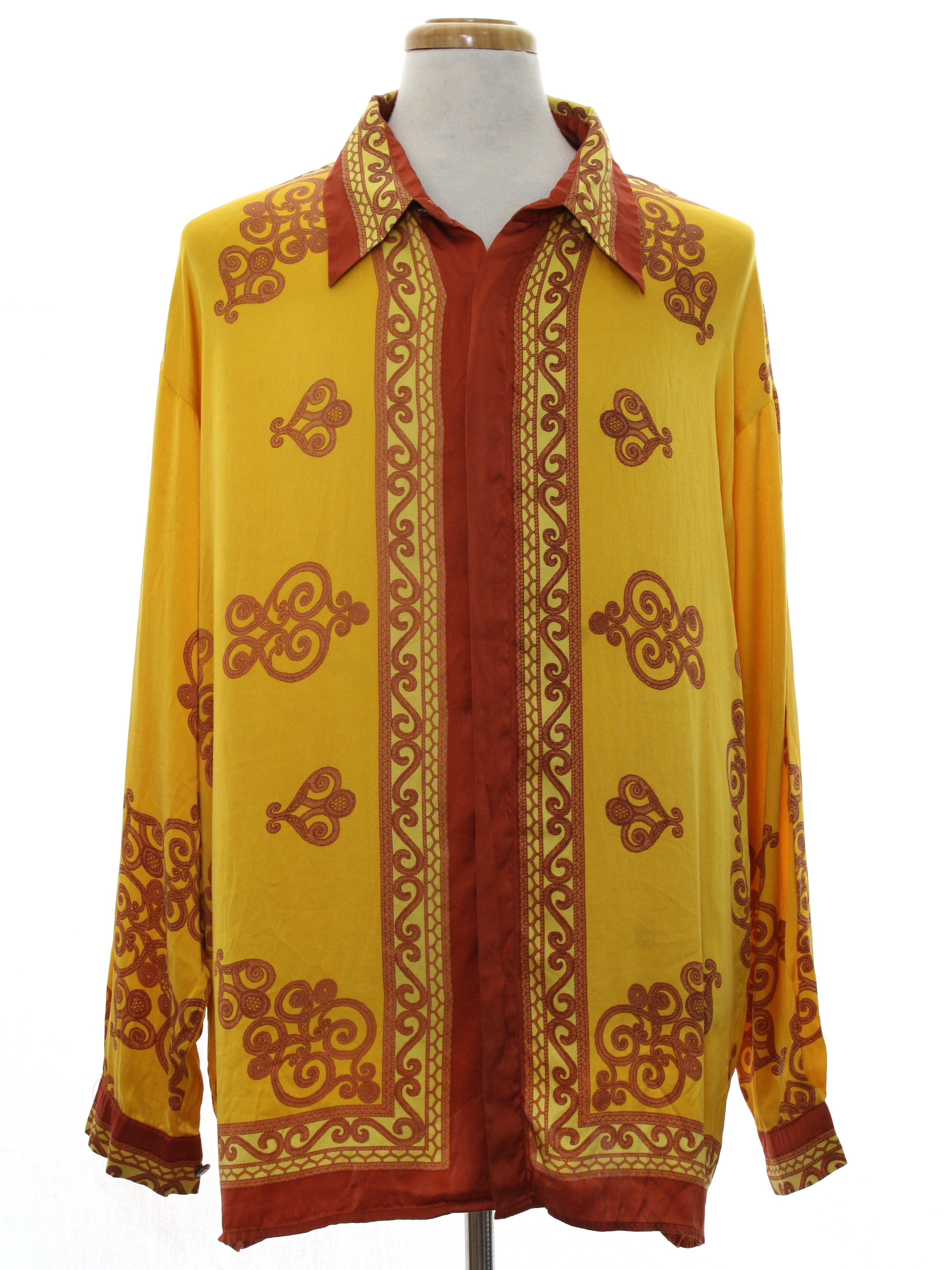 Download Vintage 90s Shirt: Early 90s -Ceta Italiano- Mens gold and ...