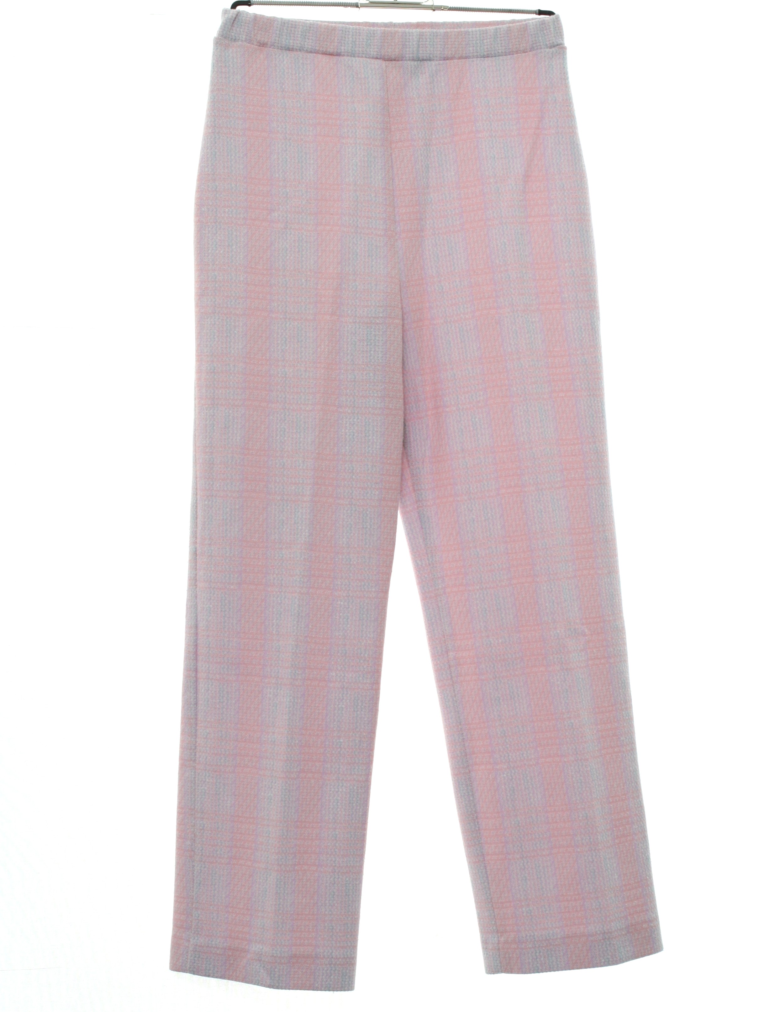70's Graff Pants: Early 70s -Graff- Womens pink, peach, lavender, white ...