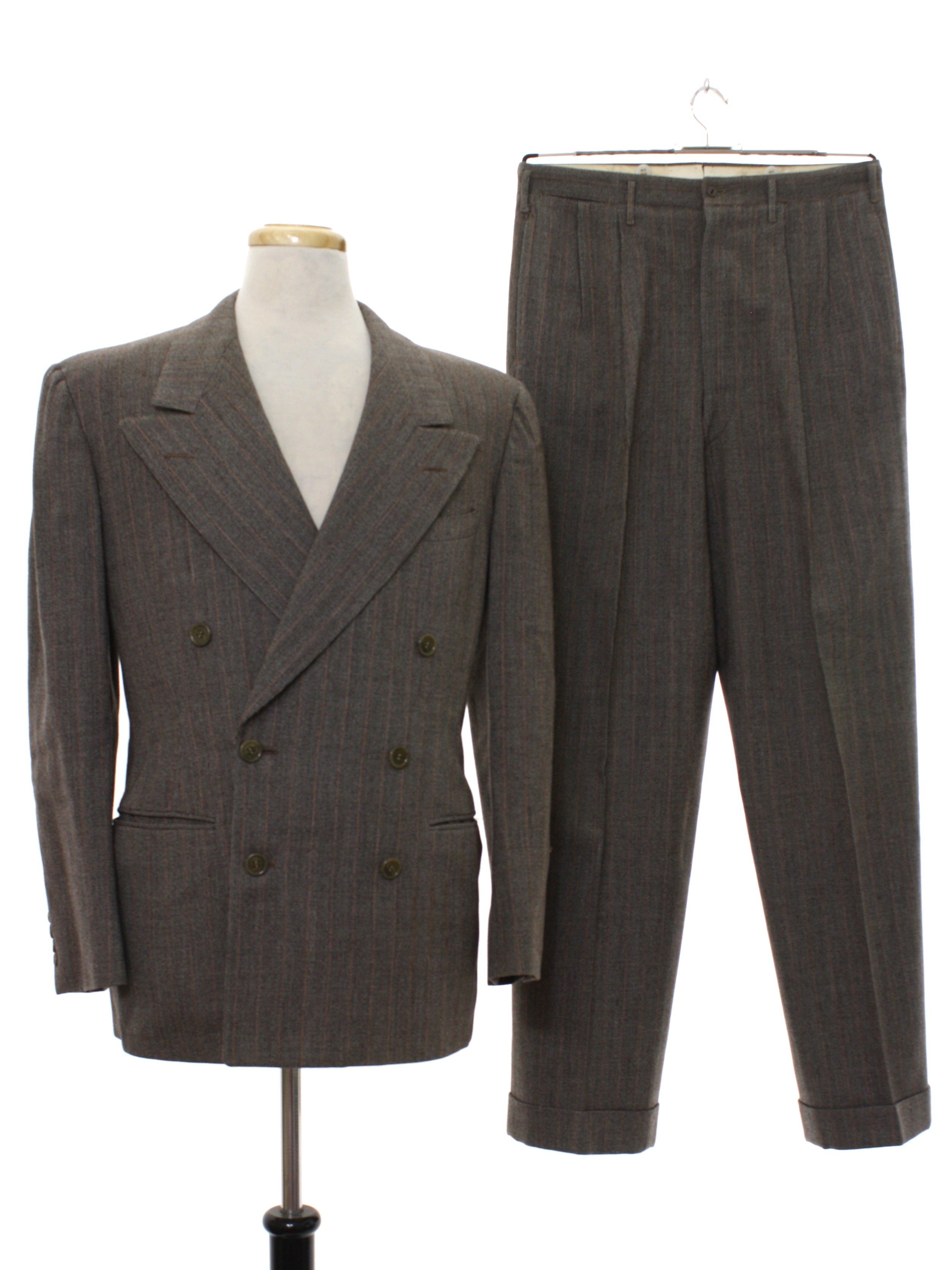 1940s Devonshire Suit: 40s -Devonshire- Mens two piece 40s suit with ...