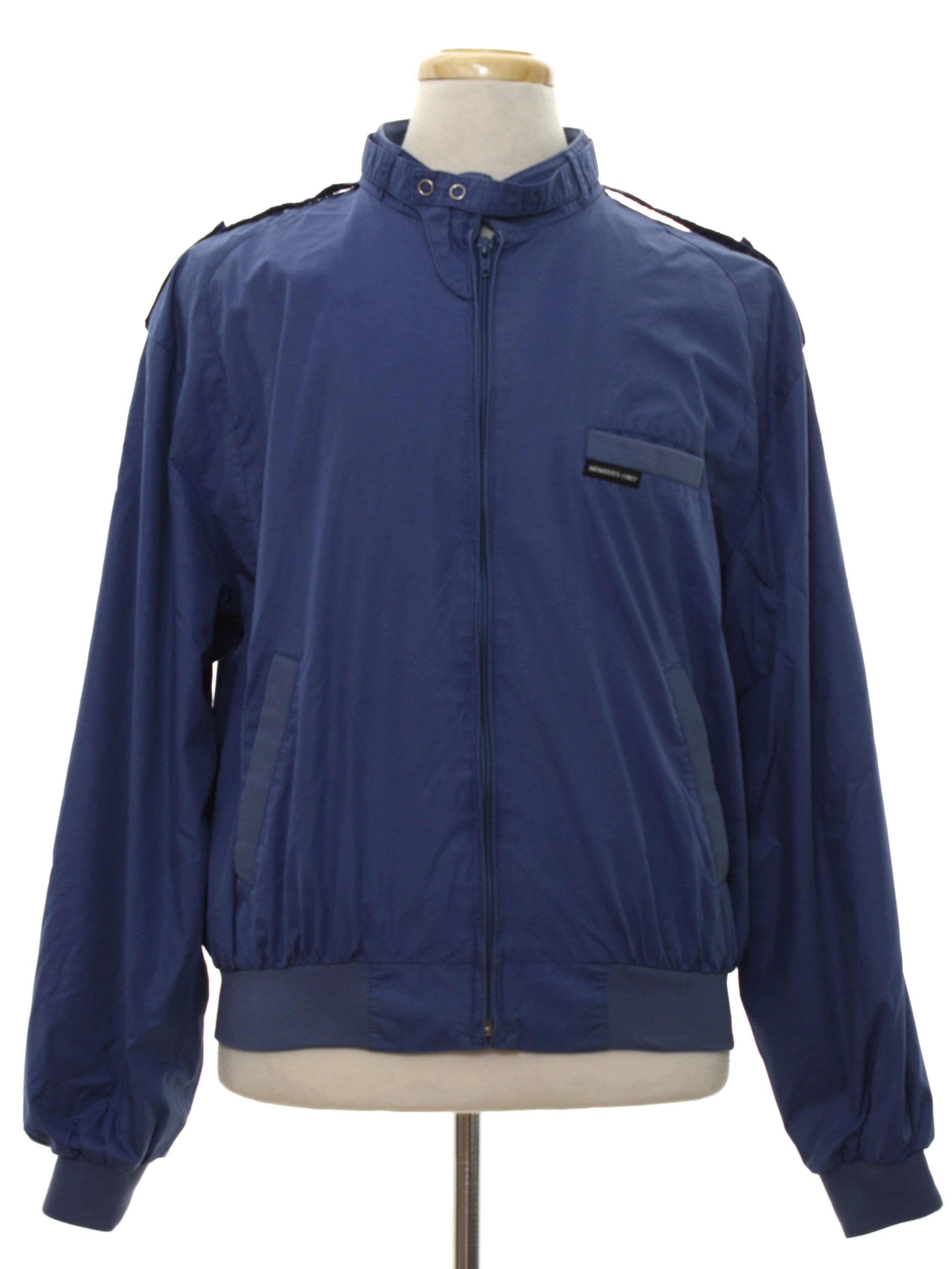 Vintage 1990's Jacket: 90s -Members Only- Mens deep periwinkle blue ...