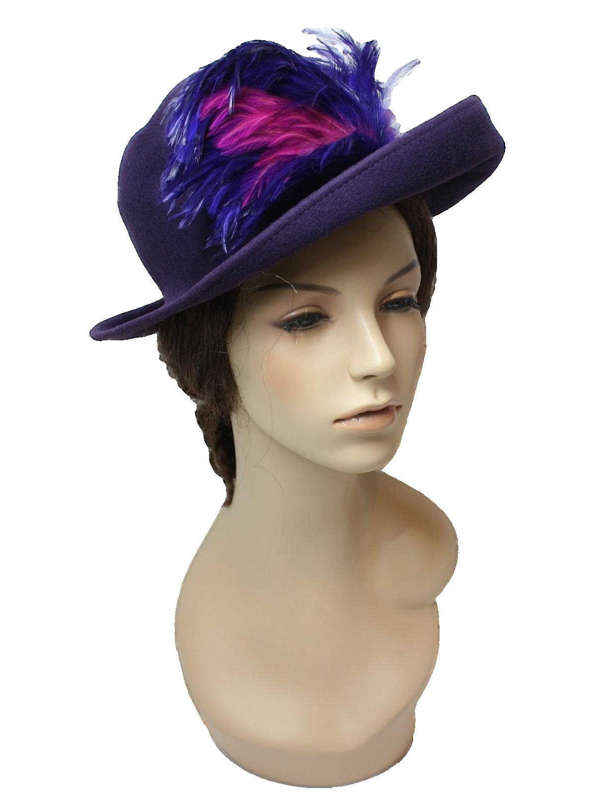 Mr. John Moderne 80's Vintage Hat: 80s -Mr. John Moderne- Womens purple ...
