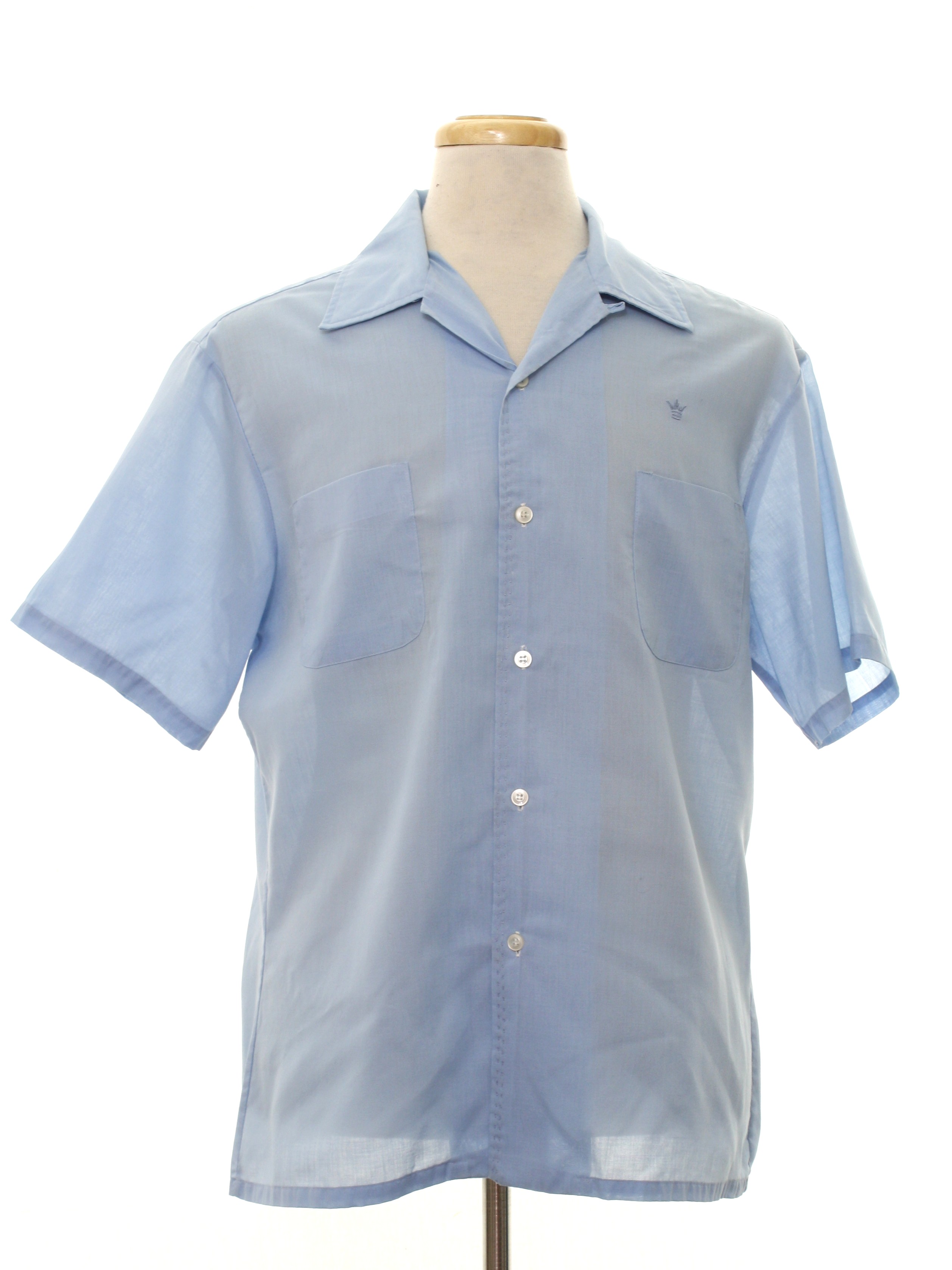 Vintage Mr California 60's Shirt: 60s -Mr California- Mens pale blue ...