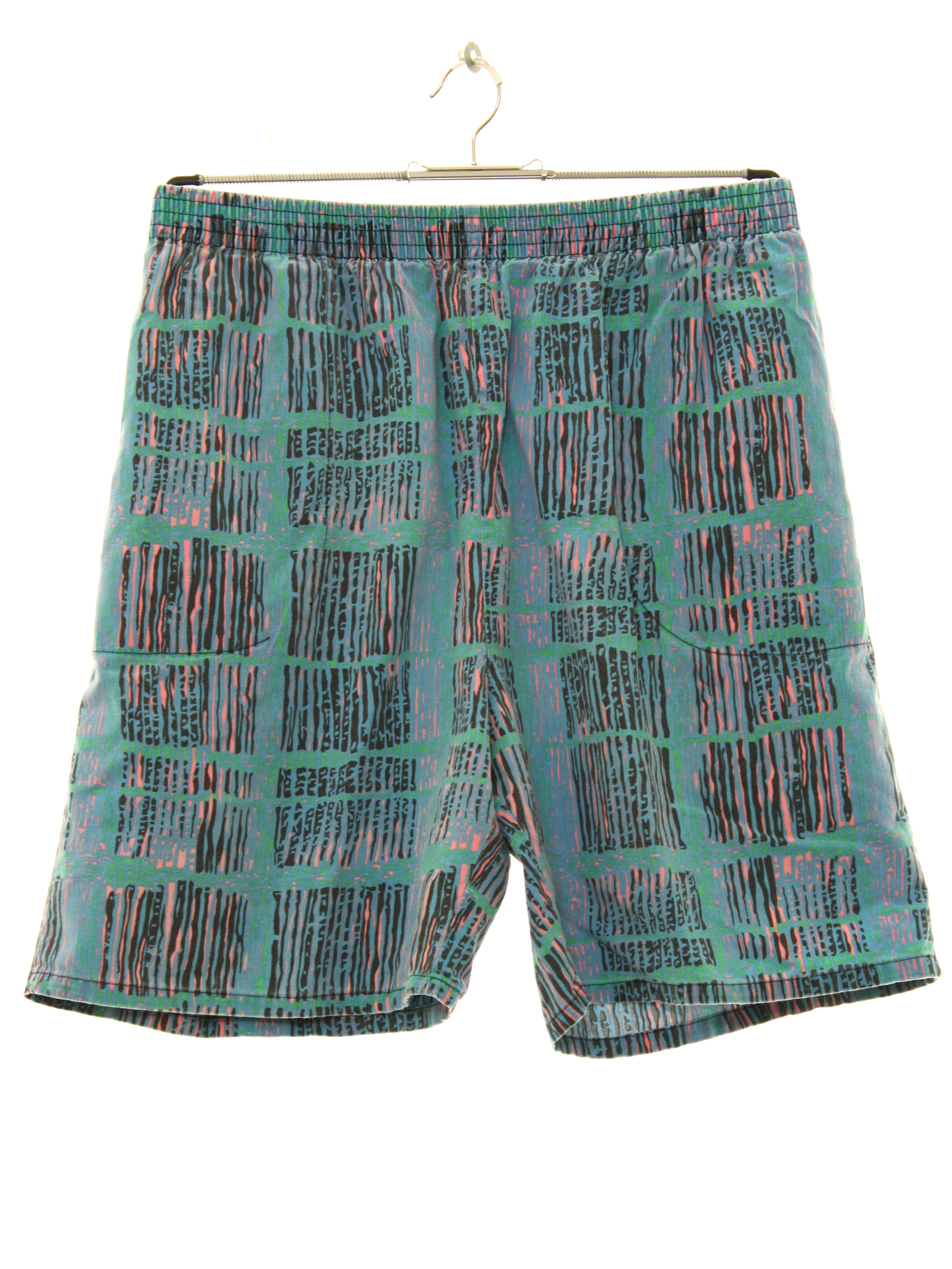 Retro 80s Shorts (Surf Gear) : 80s -Surf Gear- Mens lightly faded sky ...