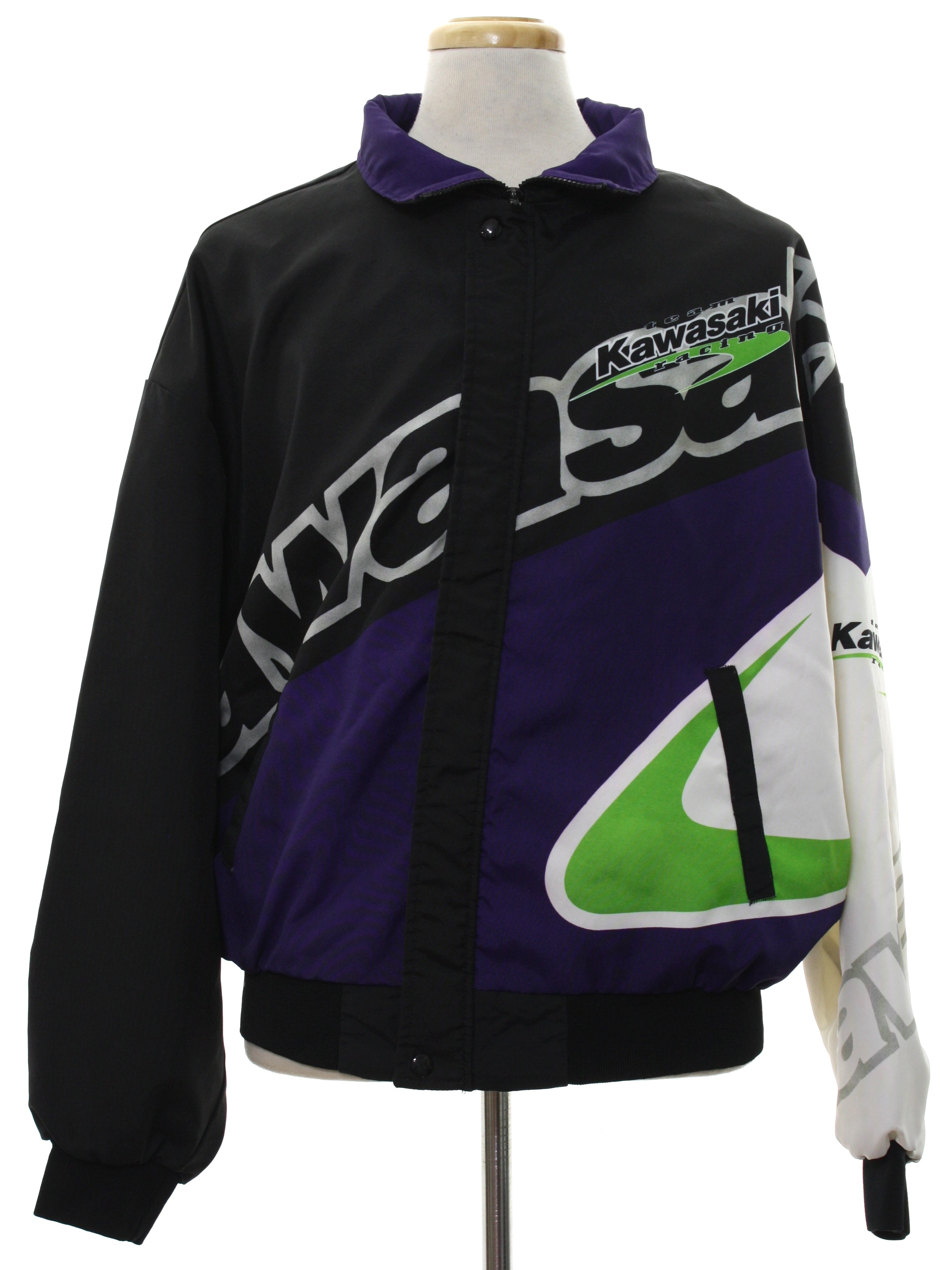 1990s Swingster Jacket: 90s -Swingster- Mens white, dark