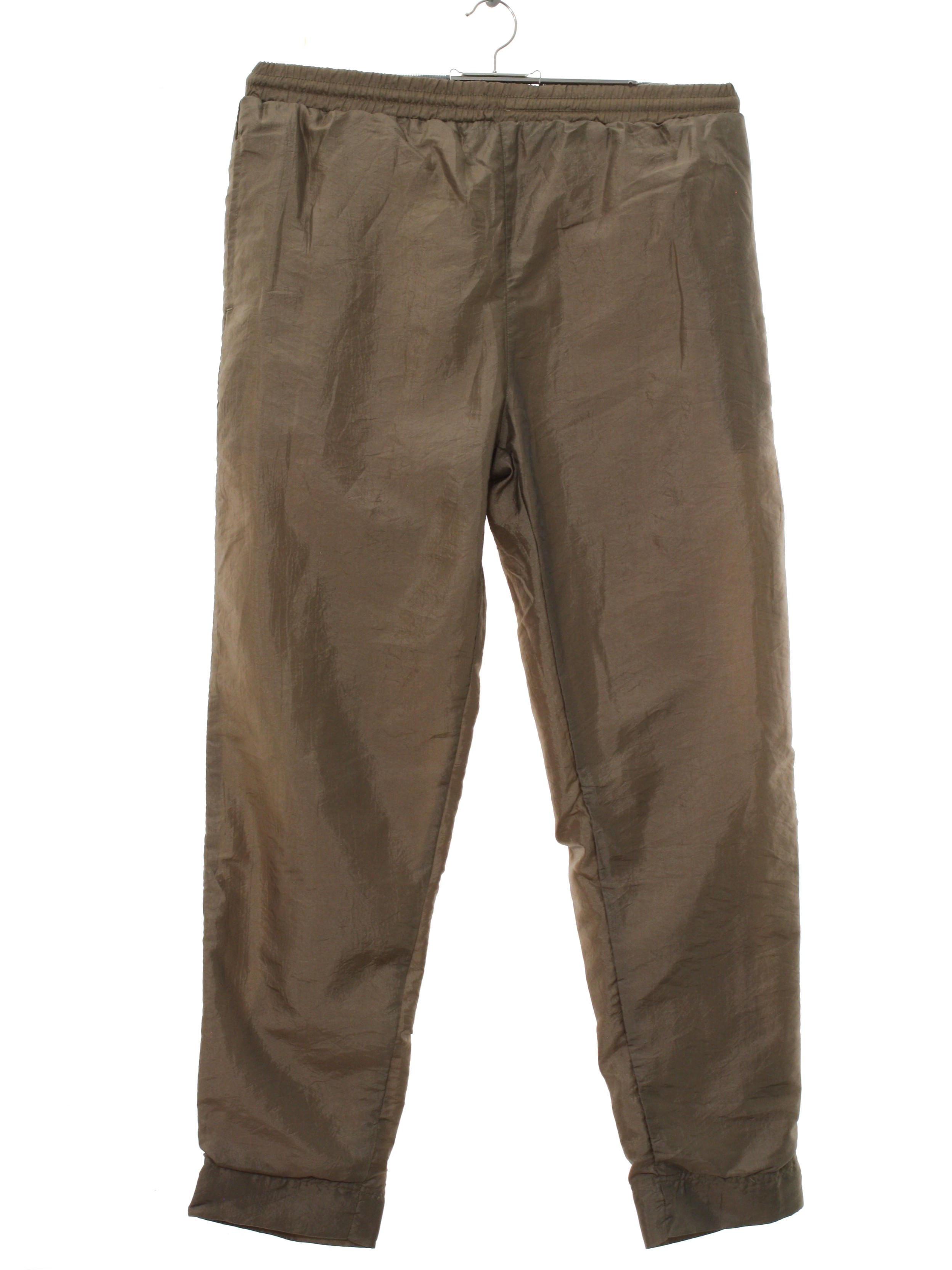 cuffless track pants
