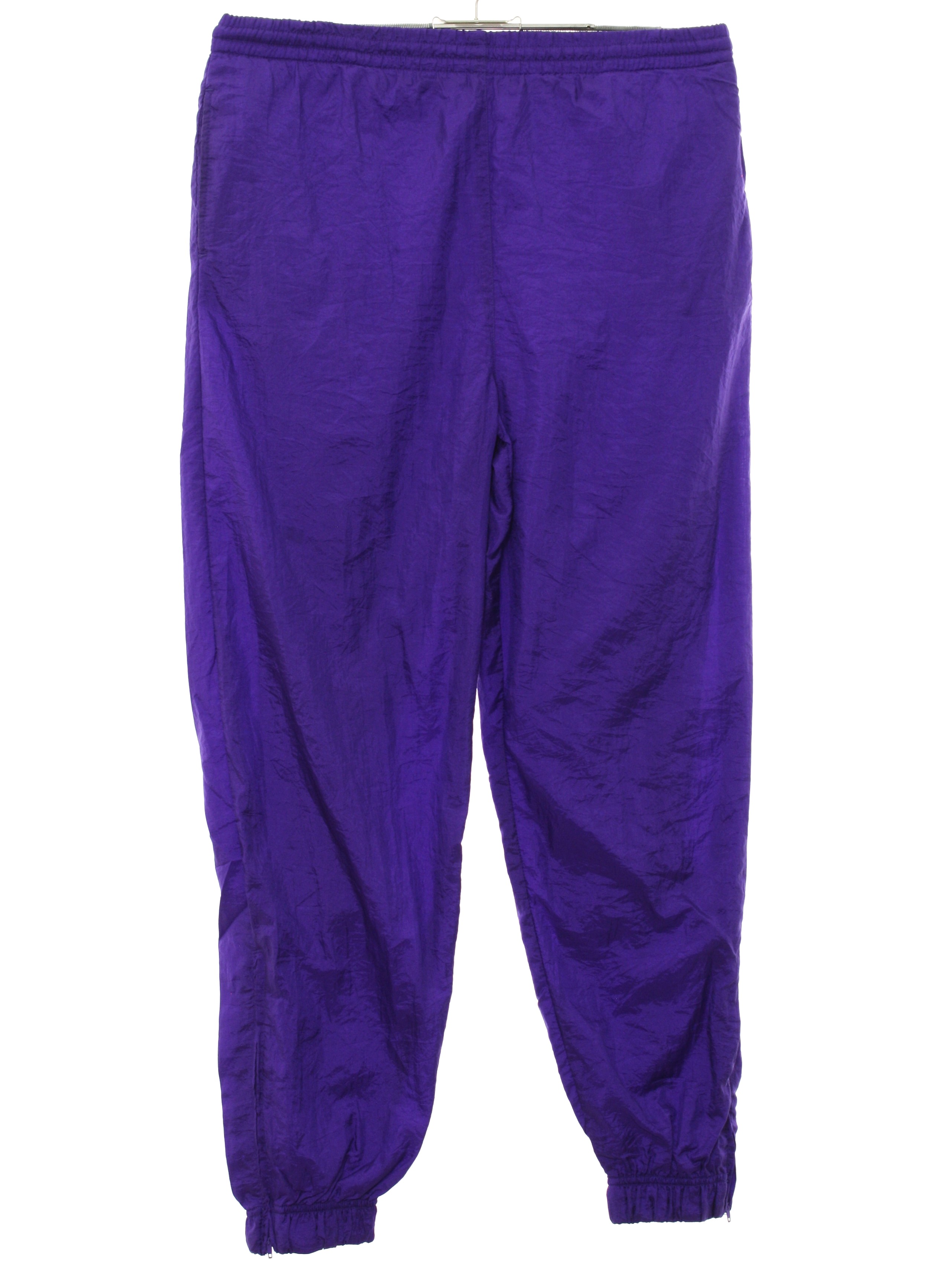 Pants: (made in 90s) -Care Label Only- Unisex dark purple solid colored ...