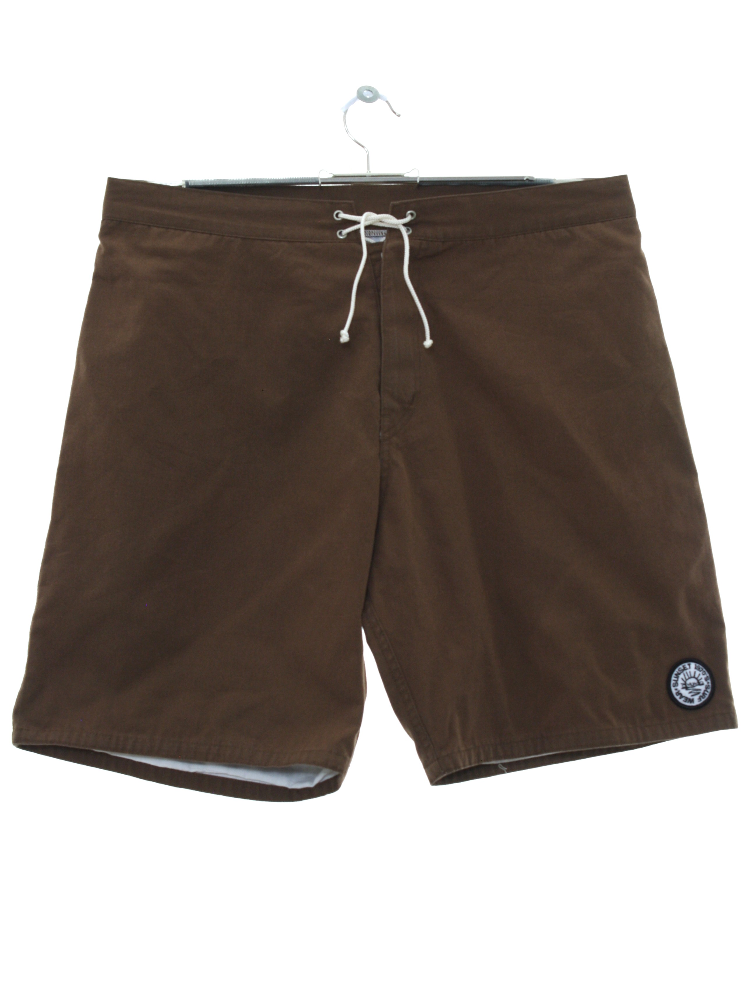 Shorts: 90s -Care Label Only- Mens cocoa brown background cotton ...