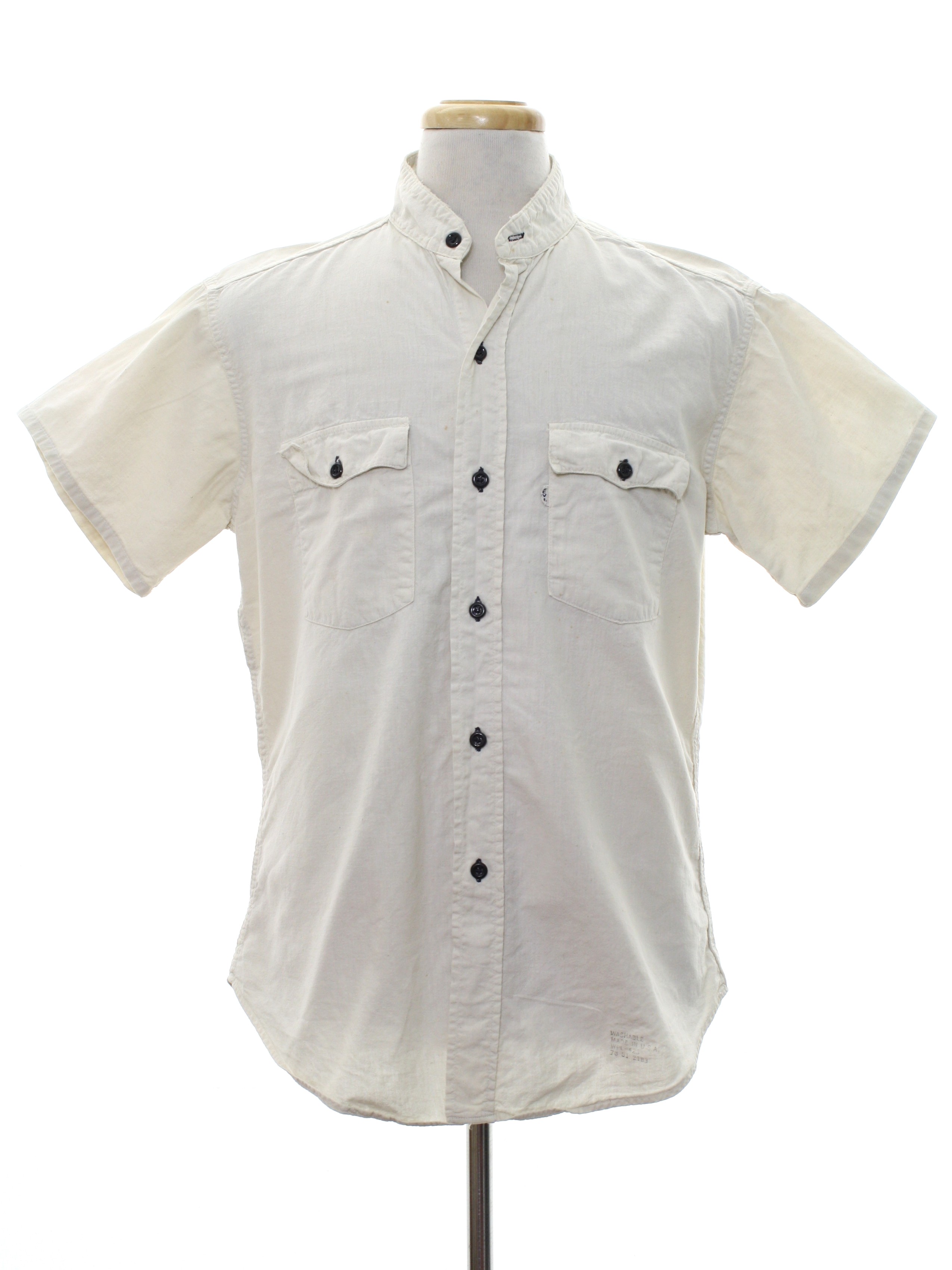 Levis 1980s Vintage Western Shirt: 80s -Levis- Mens natural white ...