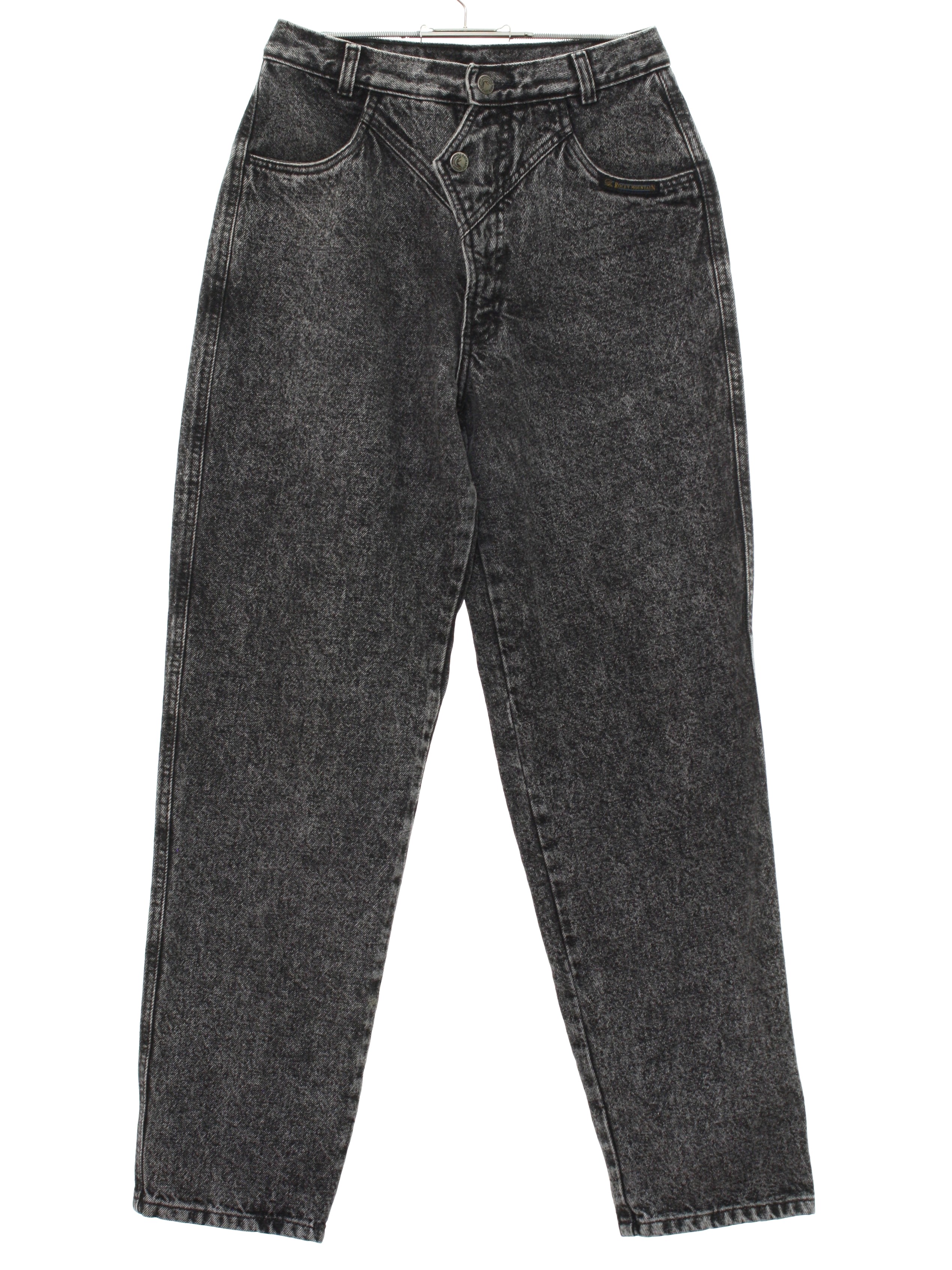 Pants: 80s Style (made in 90s) -Rocky Mountain- Womens stone washed ...