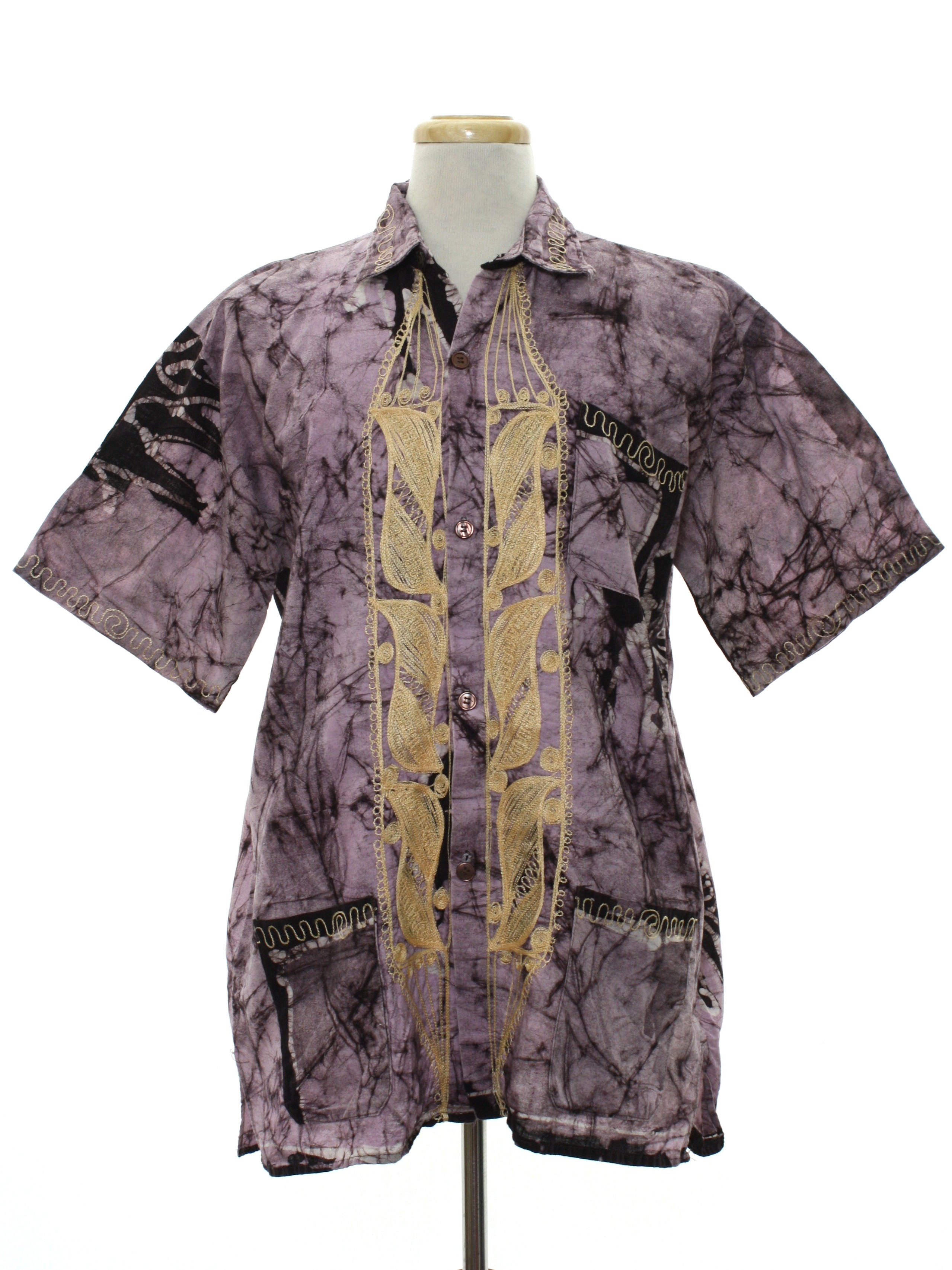 Download Vintage 80s Hippie Shirt: 80s -Missing Label- Mens light ...