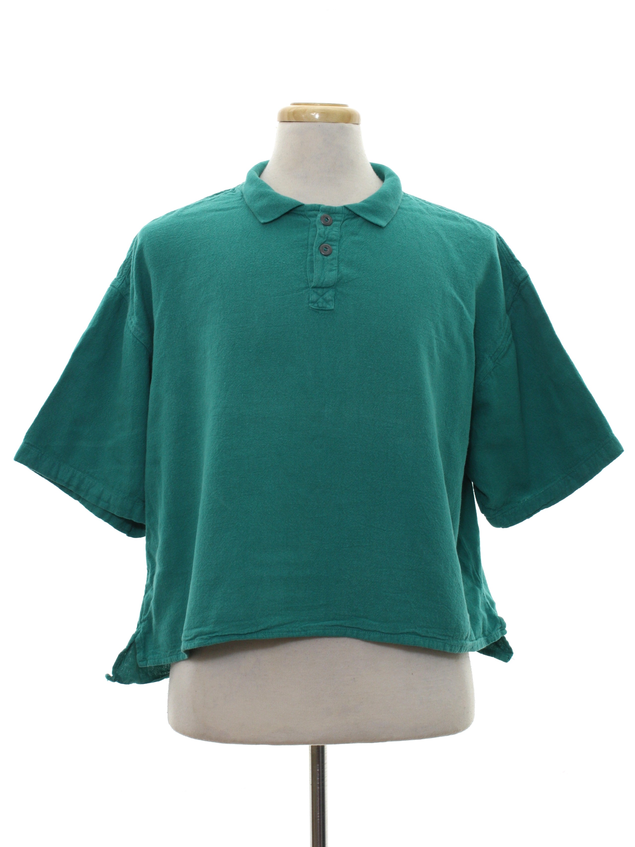 Download Vintage 1980's Shirt: 80s -Jazzman- Mens teal green ...
