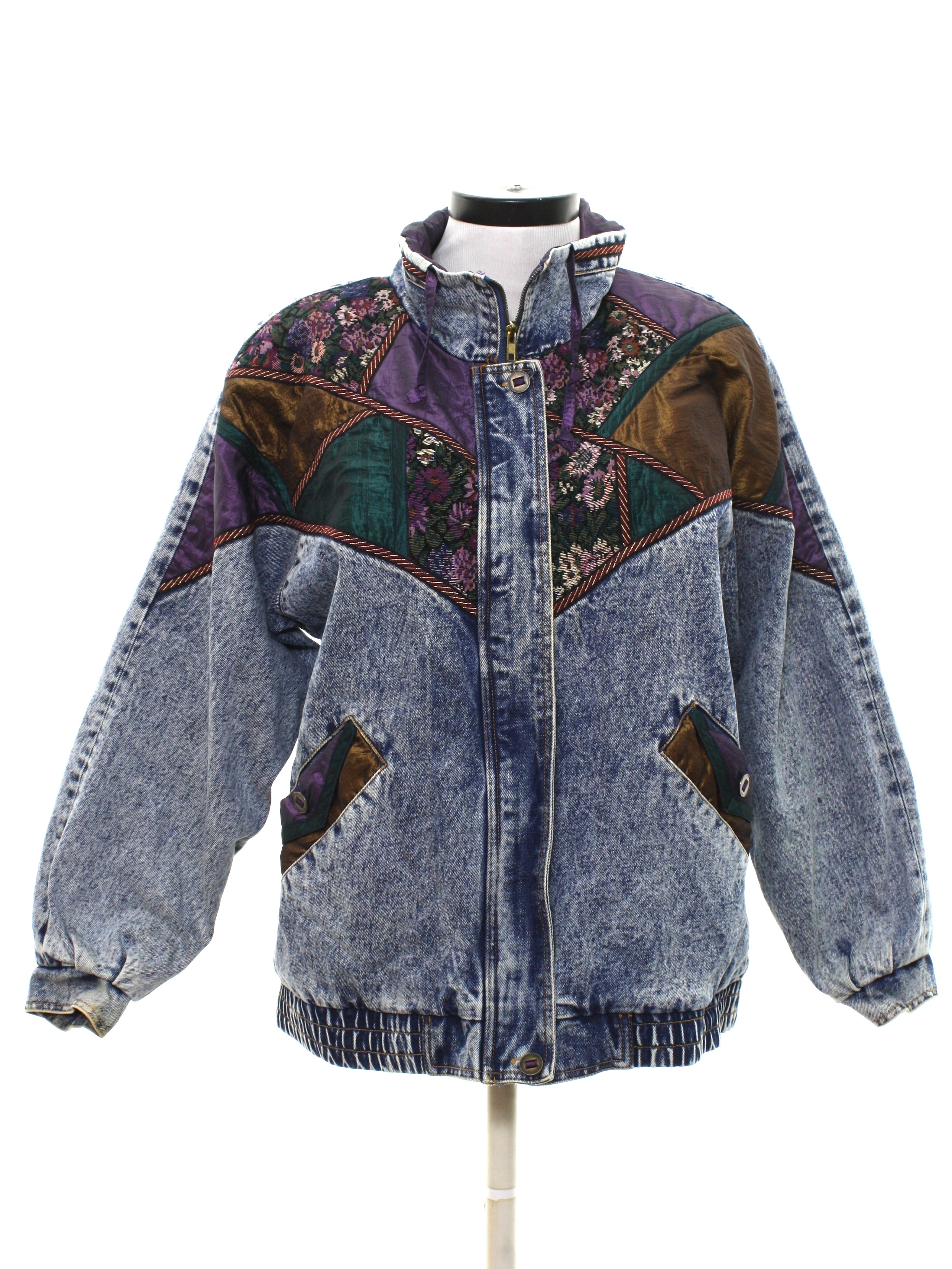 80s Retro Jacket: Late 80s or Early 90s -Current Scene- Womens dark ...