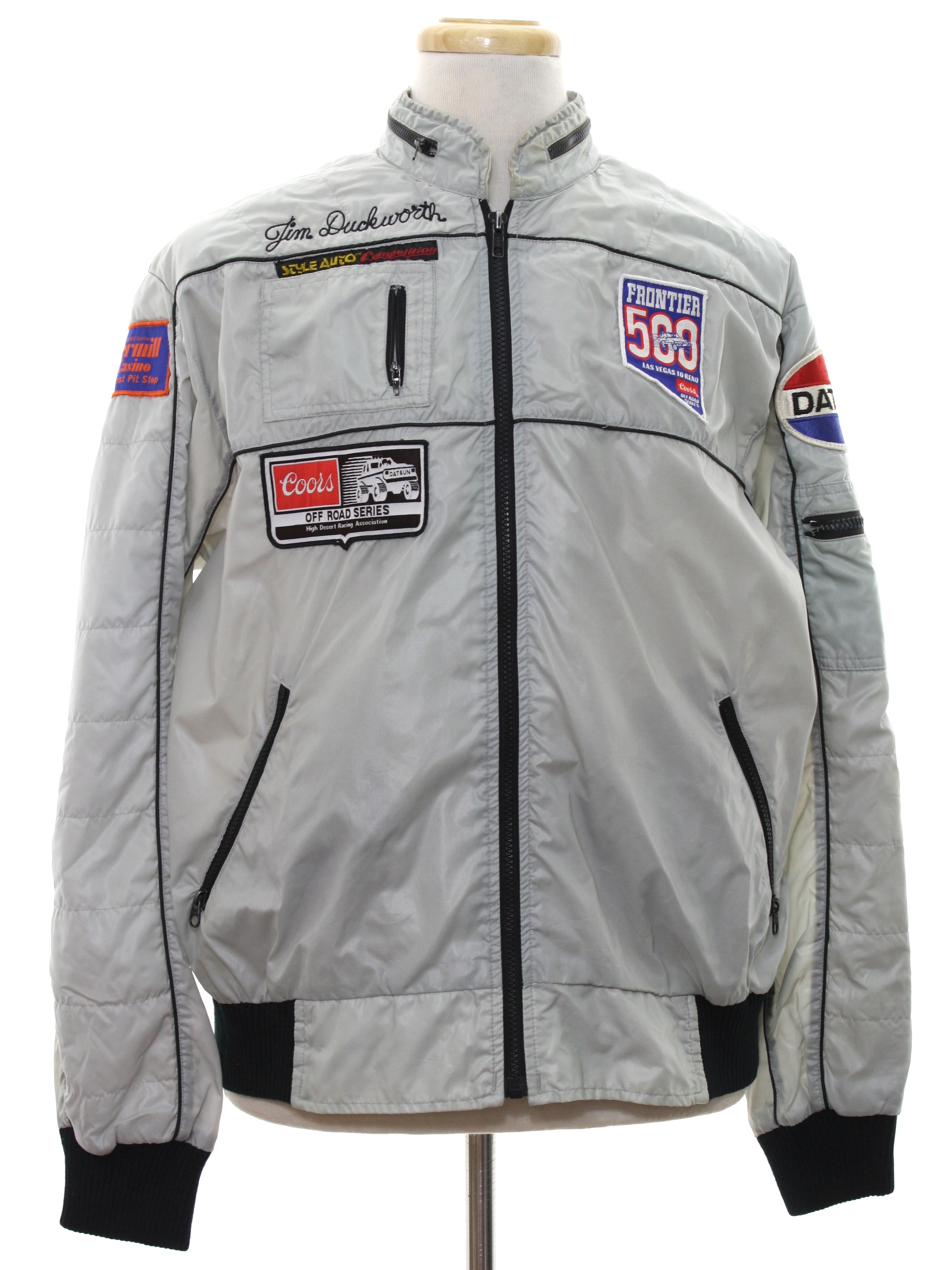 Style Auto Eighties Vintage Jacket: 80s -Style Auto- Mens light