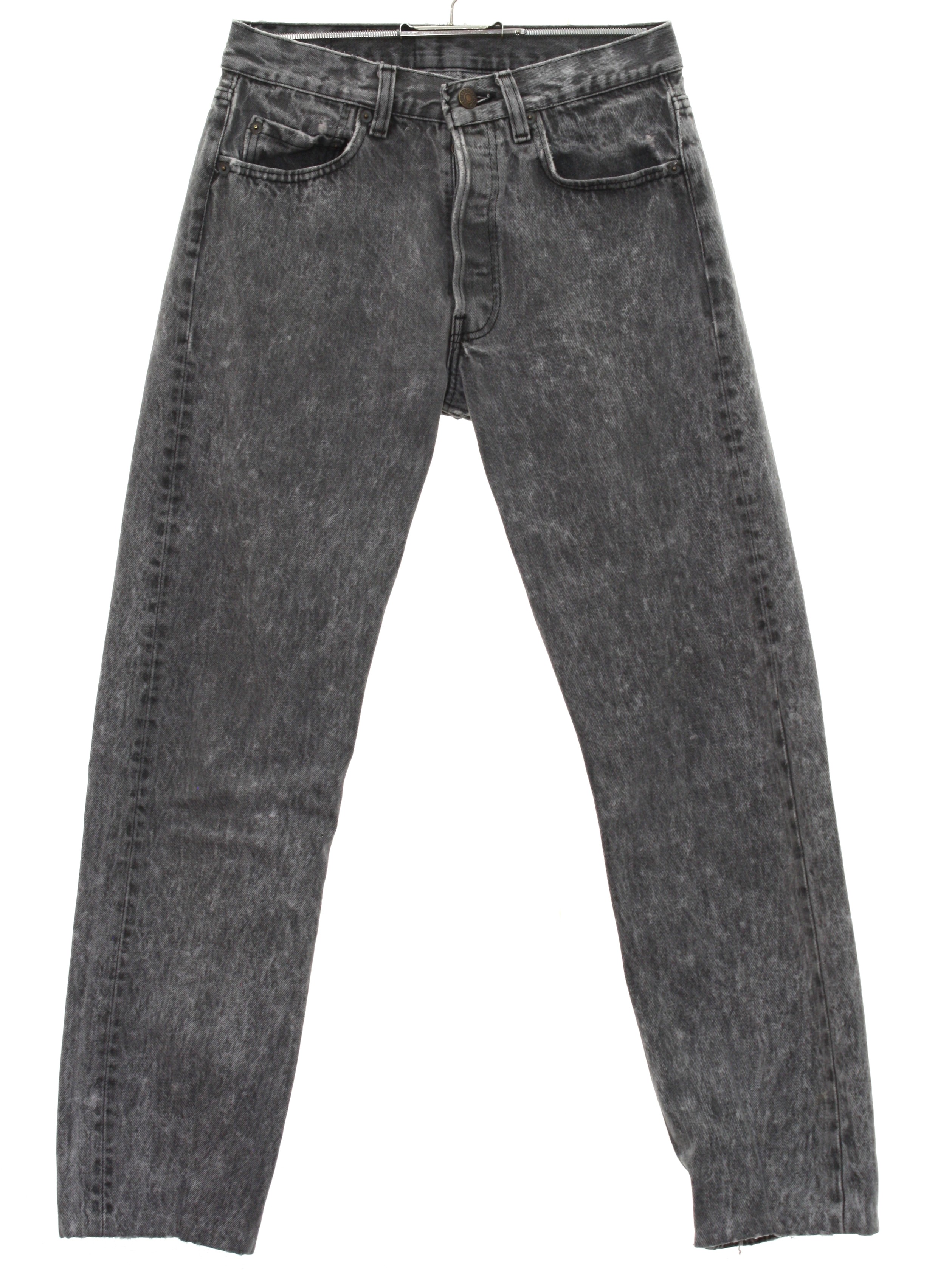 Vintage Levis 501 Eighties Pants: 80s -Levis 501- Mens acid washed
