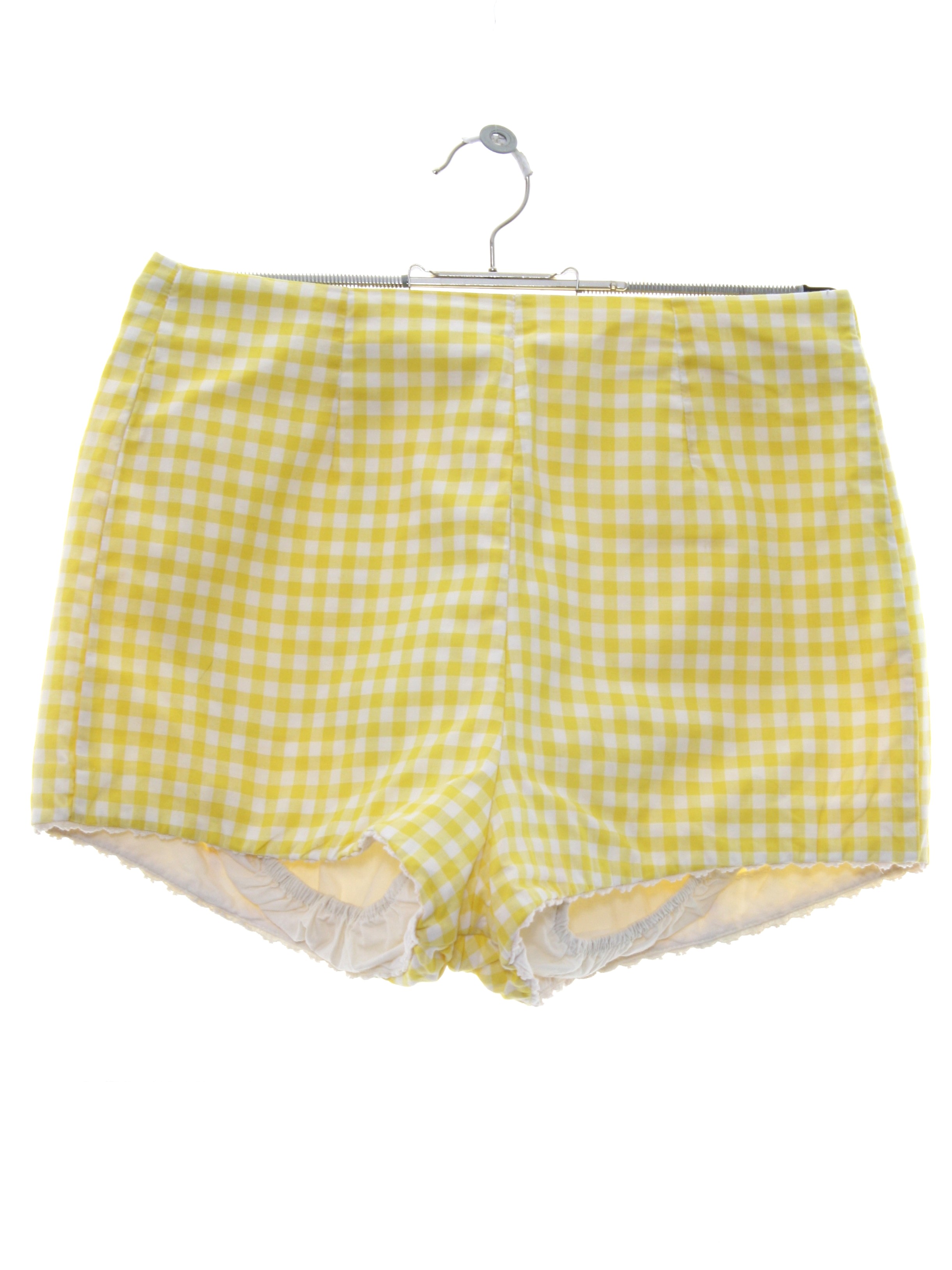 womens yellow swim shorts