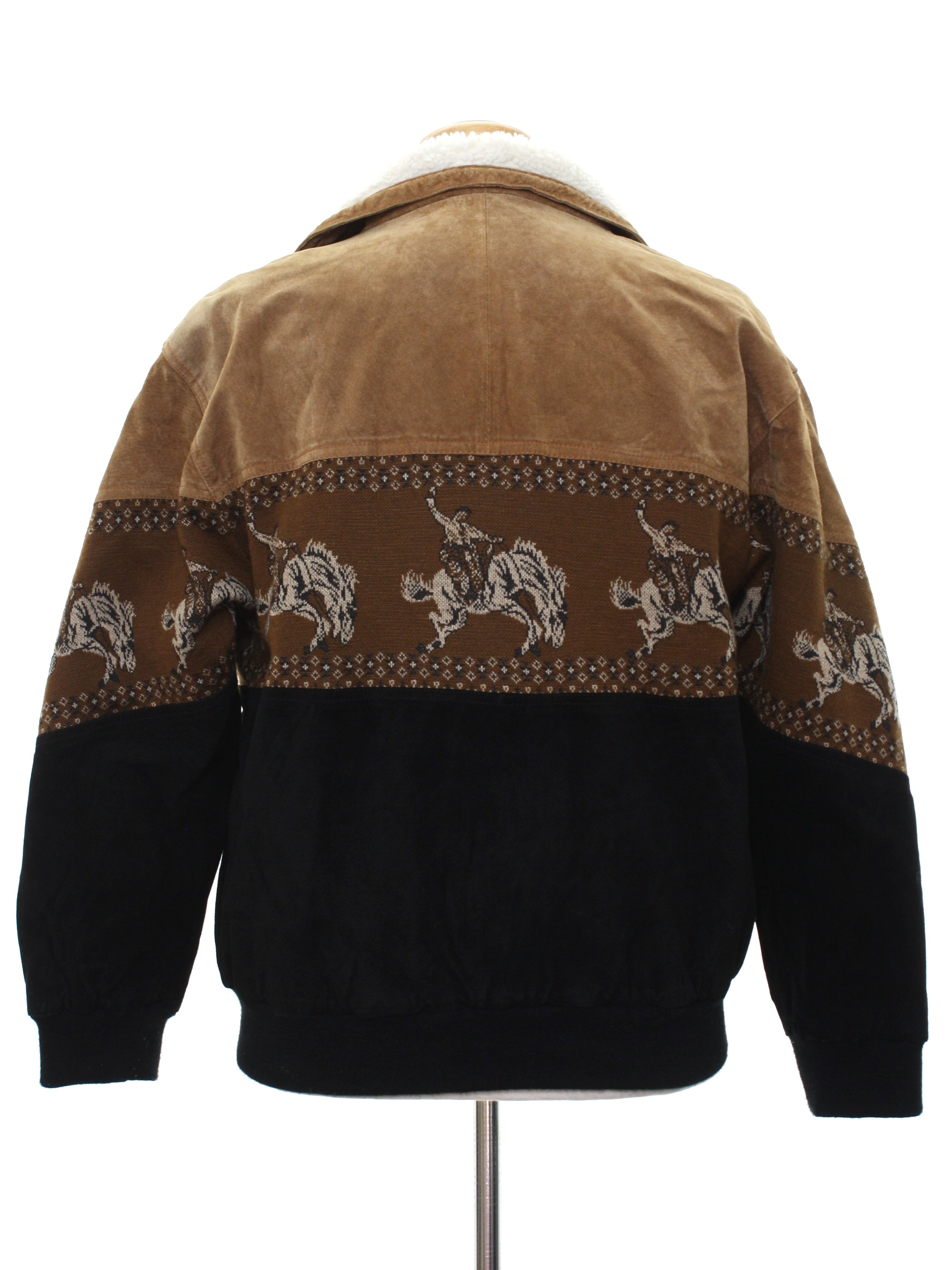 Tuskany Leather 1980s Vintage Leather Jacket: 80s -Tuskany