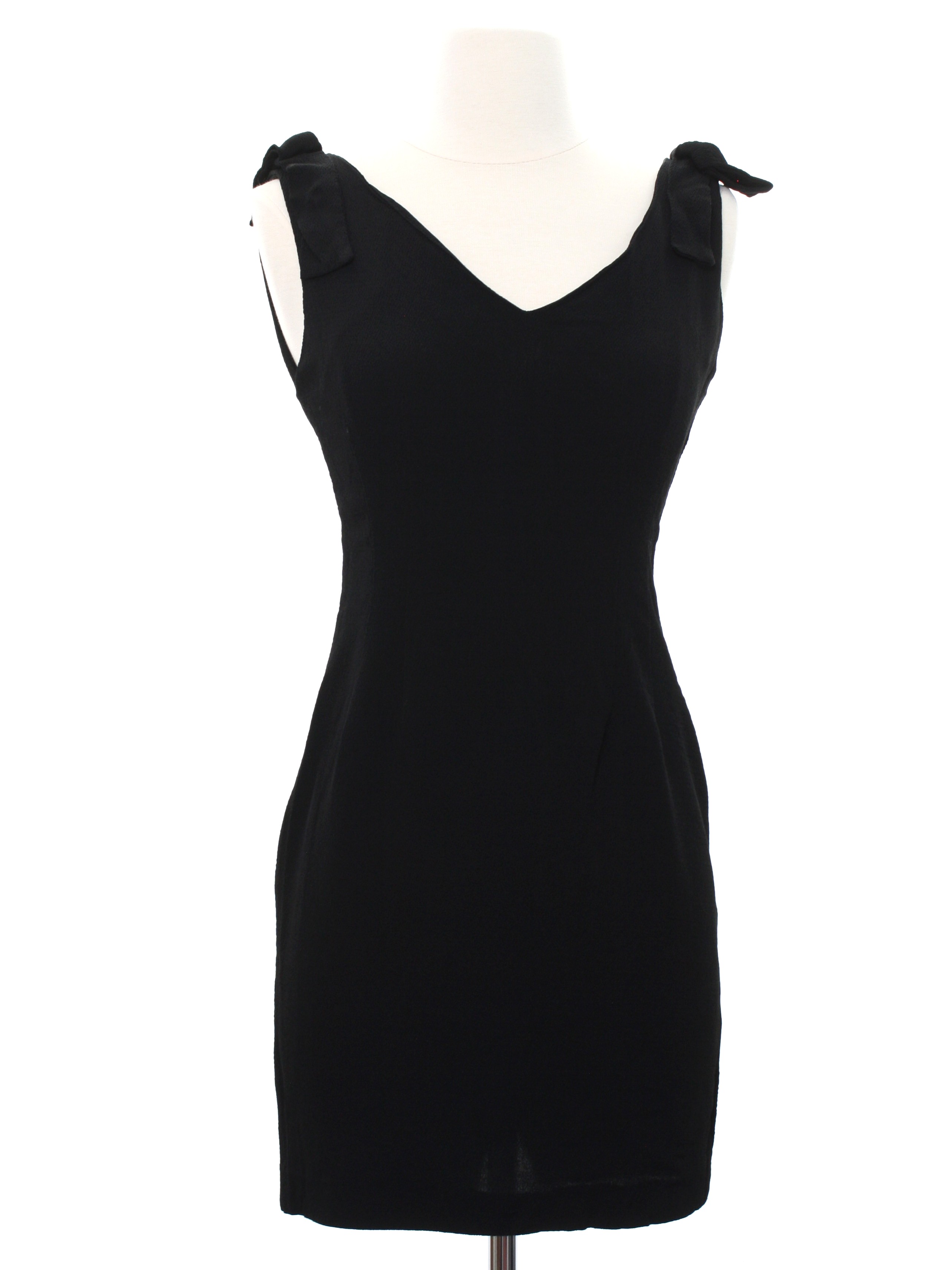 Eighties Vintage Cocktail Dress: 80s -Jessica Howard- Womens black ...