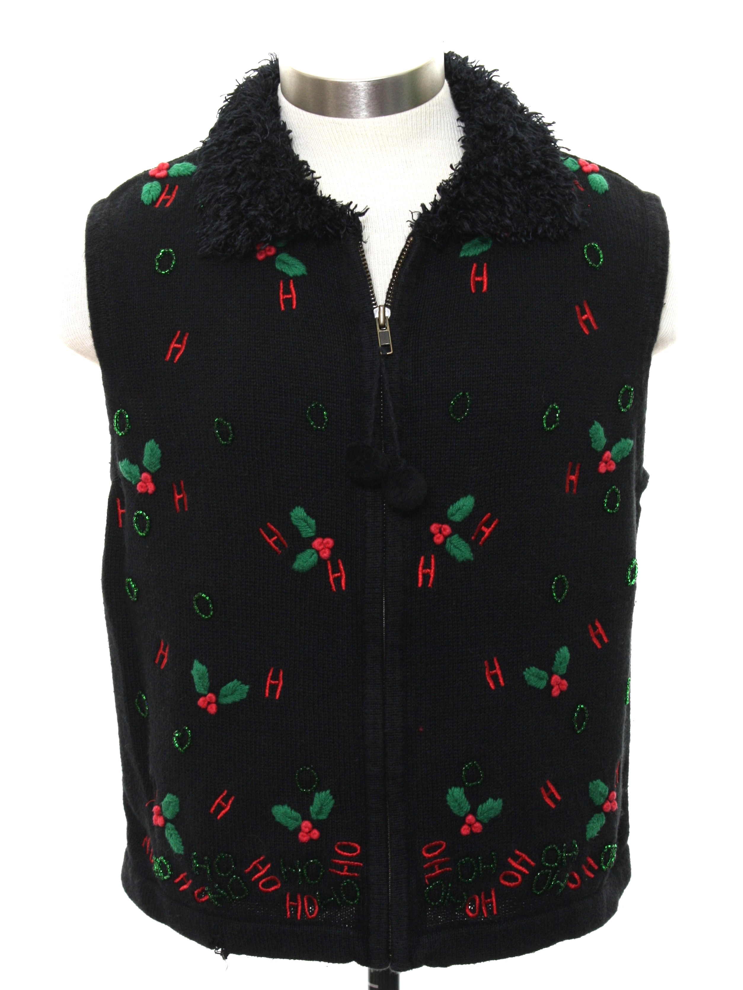 womens ugly christmas sweater vest