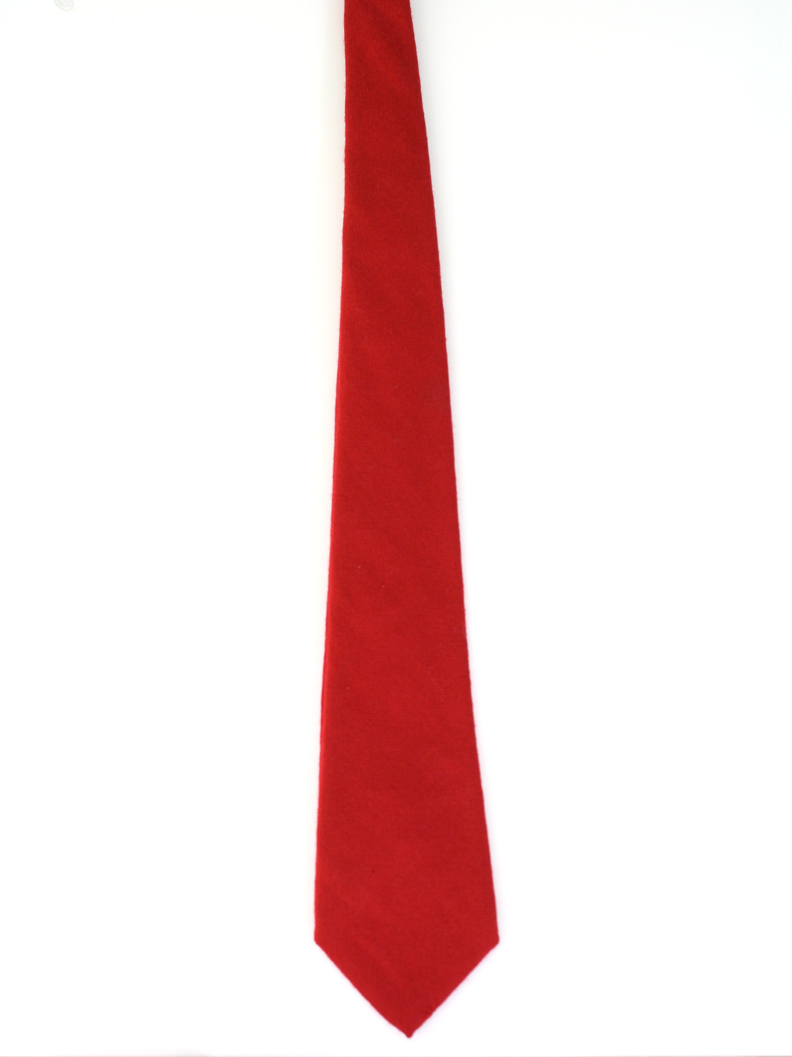60's Vintage Neck Tie: 60s -Essex Row- Mens red lambs wool tie. The ...