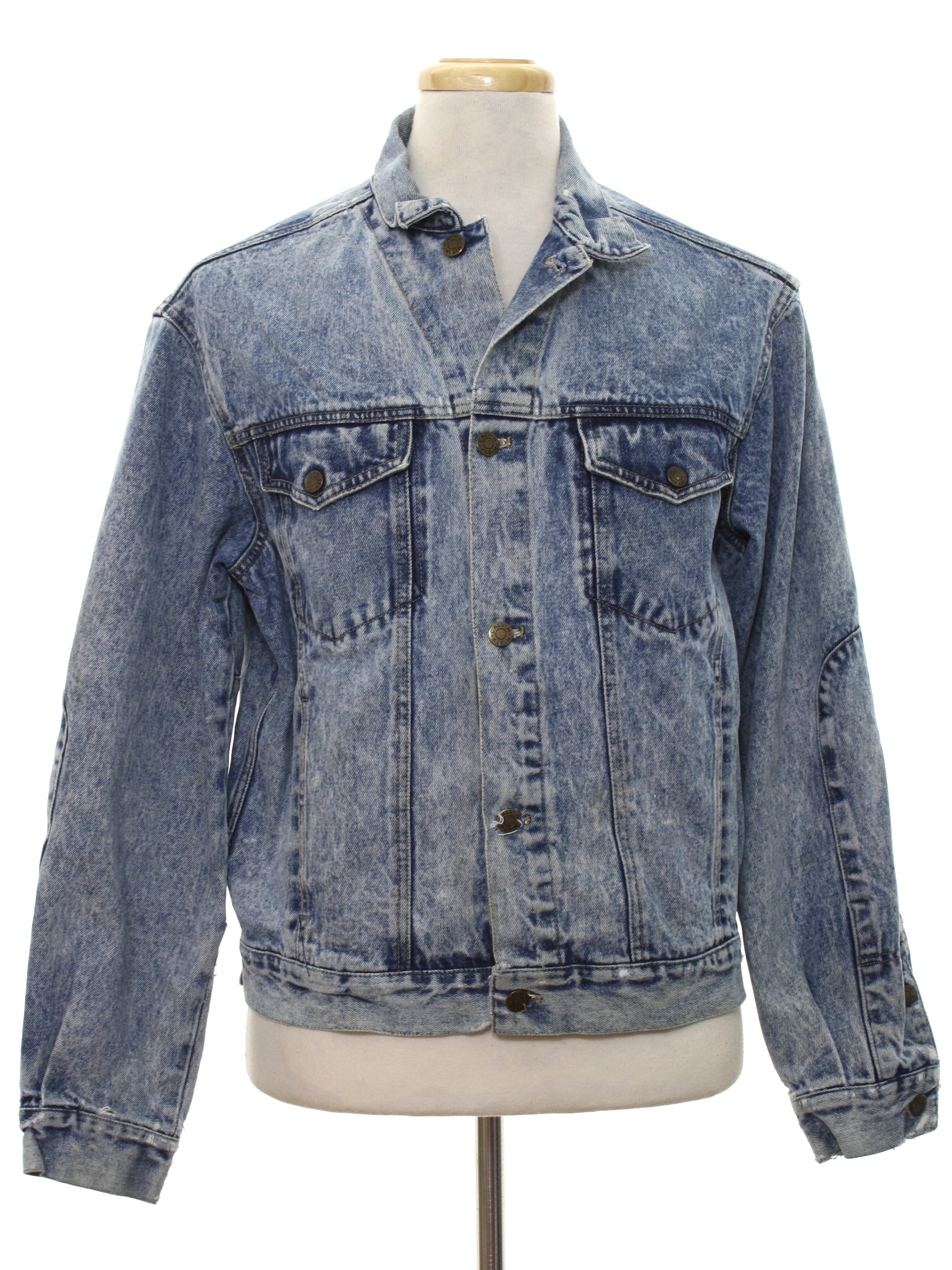 1990's Vintage Calvin Klein Jacket: 90s -Calvin Klein- Mens blue ...