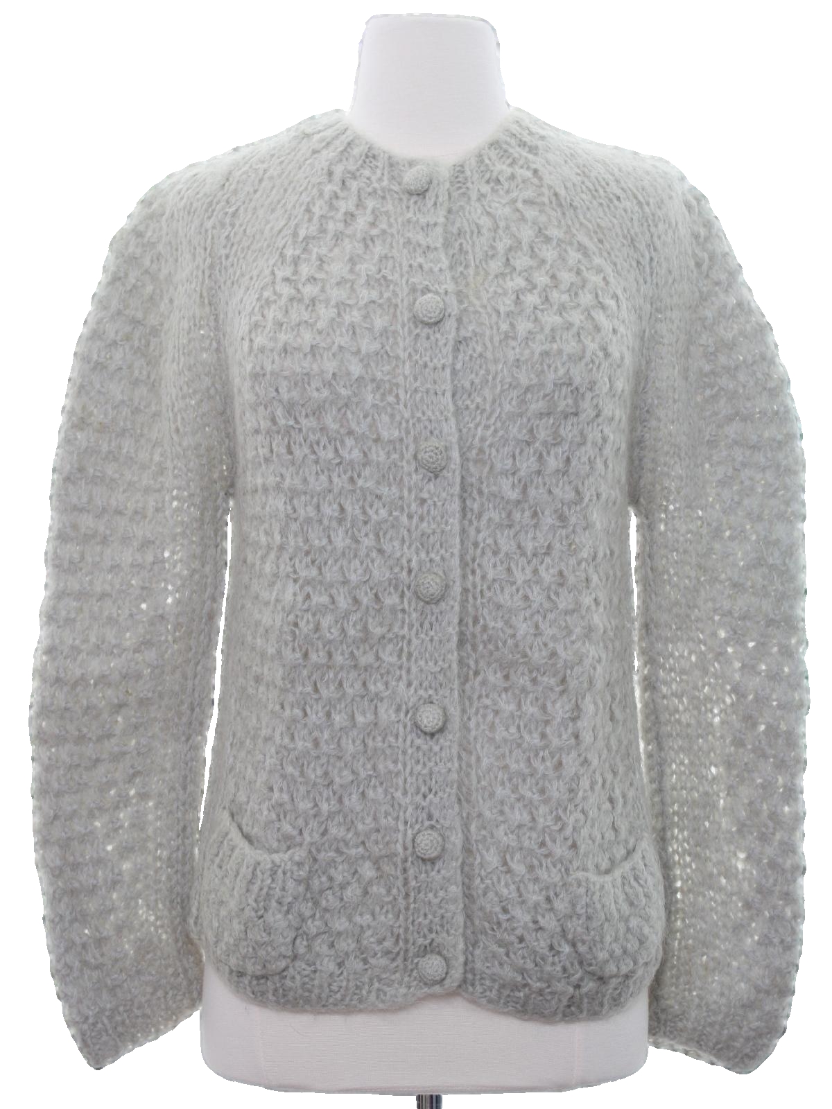 60s hand-knitted Vest Small