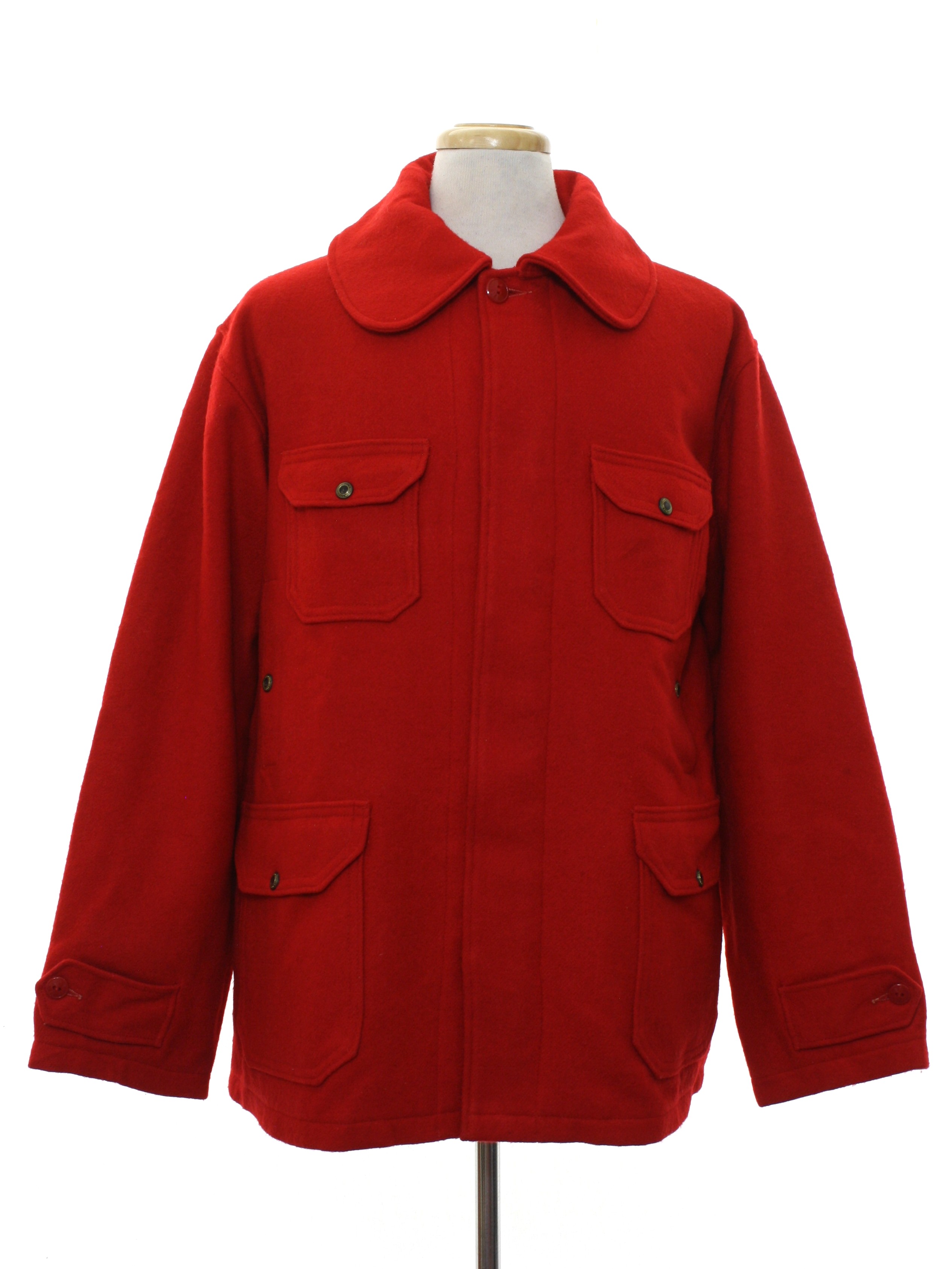 Retro 1950s Jacket: Late 50s or Early 60s -Woolrich- Mens red ...