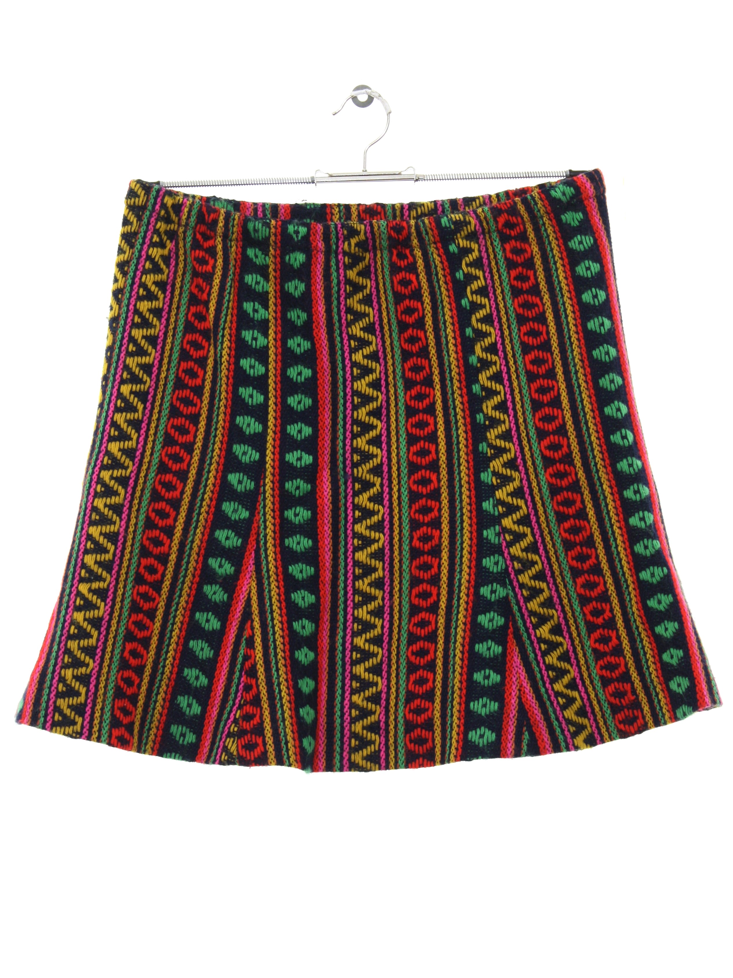 1970's Hippie Skirt (home sewn): 70s -home sewn- Womens hippie mini ...